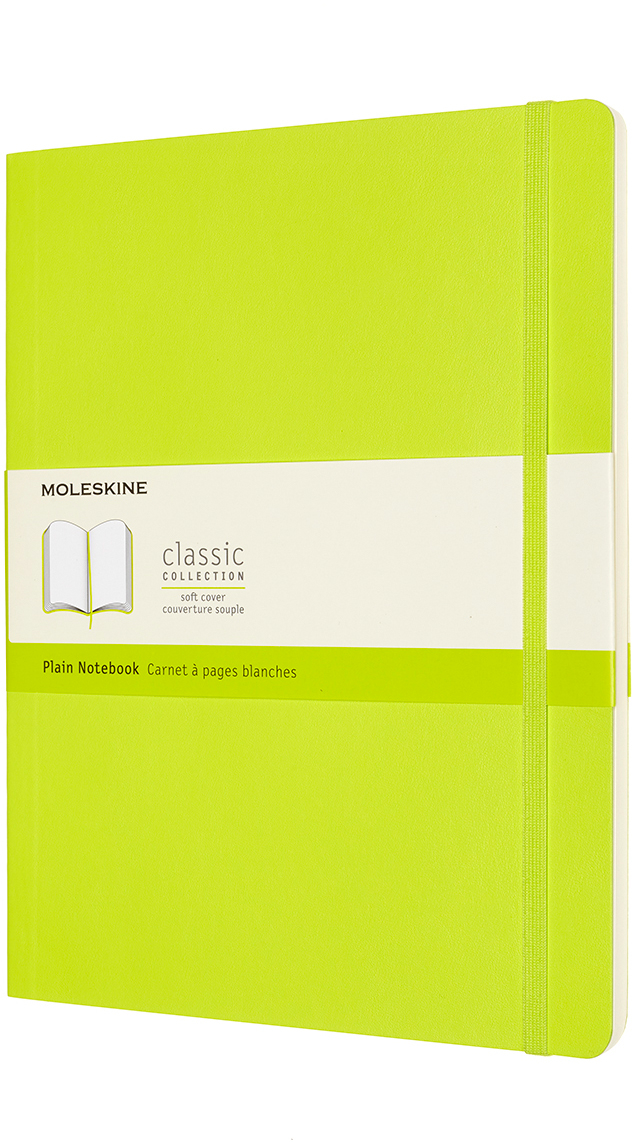 MOLESKINE Carnet SC XL 851021 en blanc,lime,192 p.