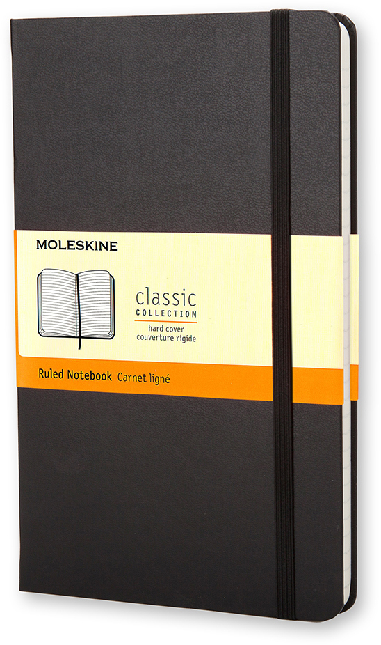 photo MOLESKINE Carnet Classic HC Large 883701122 noir, ligné 240 feuil.