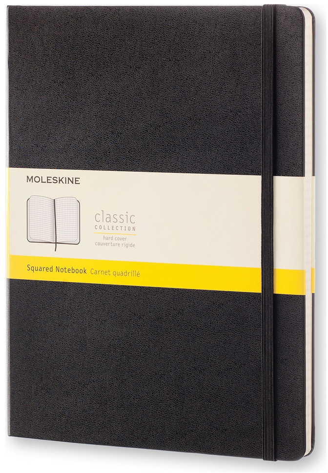 MOLESKINE Carnet XL 895292 quadrillé noir