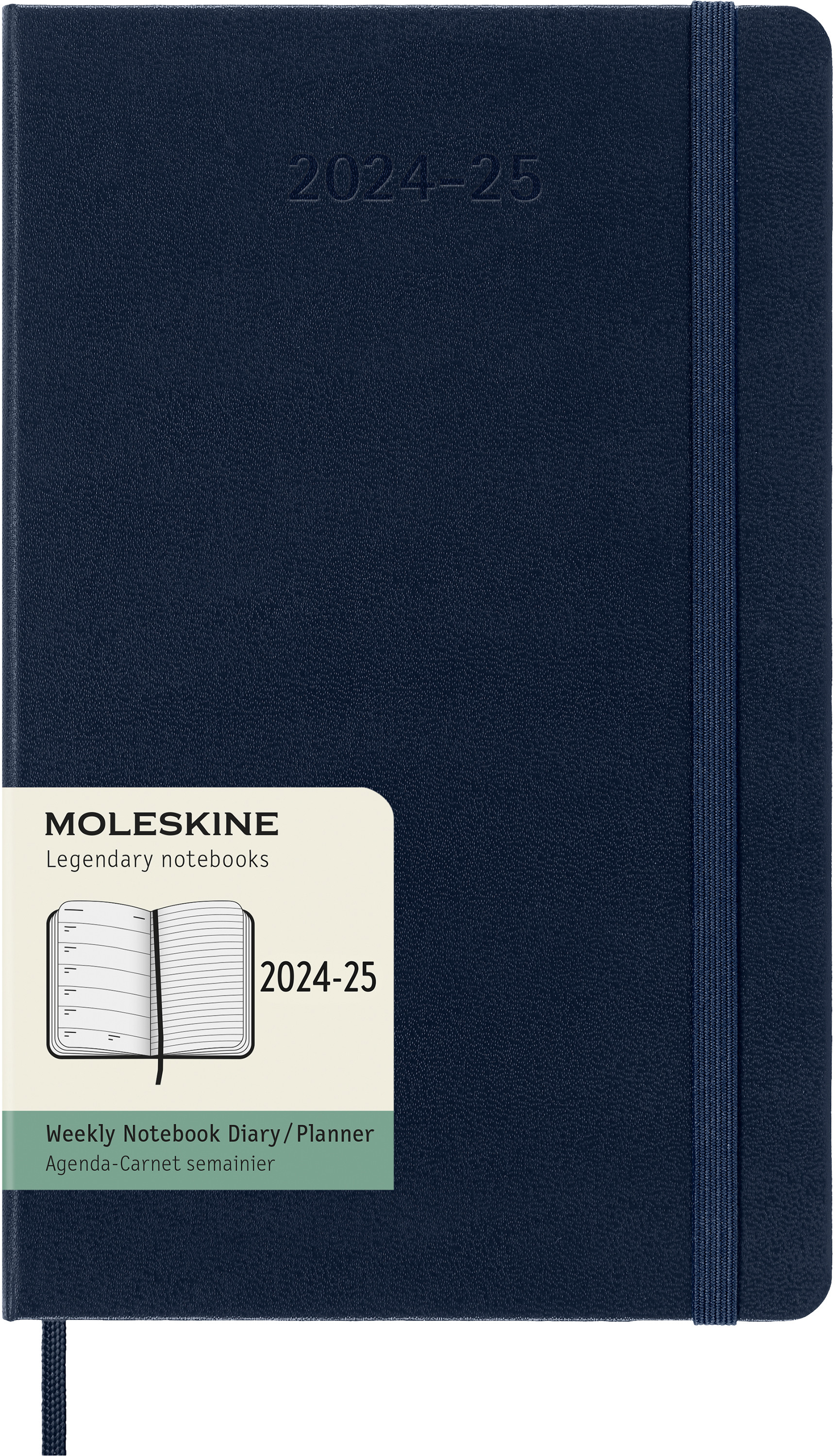 MOLESKINE Agenda de notes semaine 24/25 999270551 18M ligné HC saphir 13x21cm