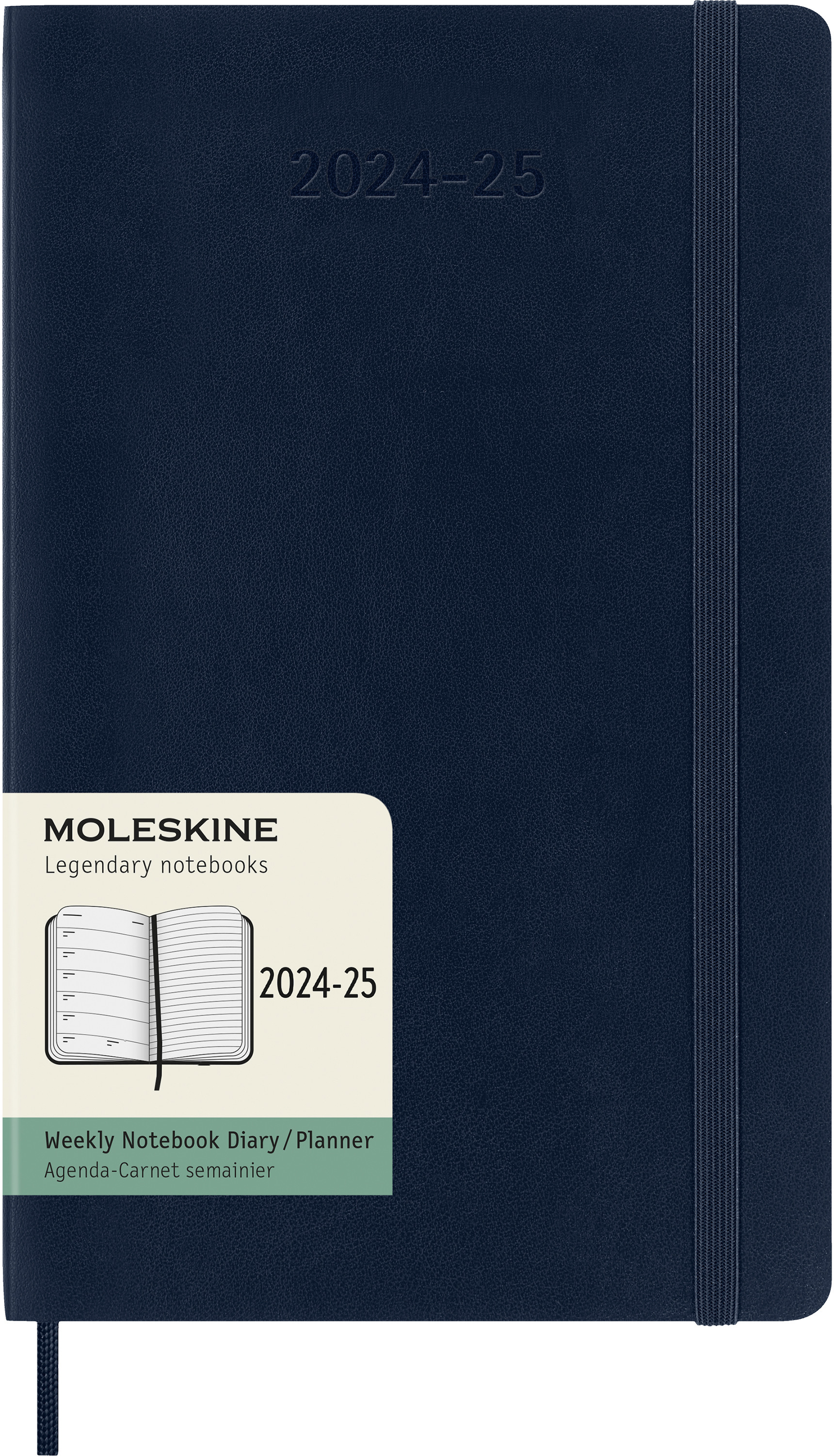 MOLESKINE Agenda de notes semaine 24/25 999270582 18M ligné SC saphir 13x21cm