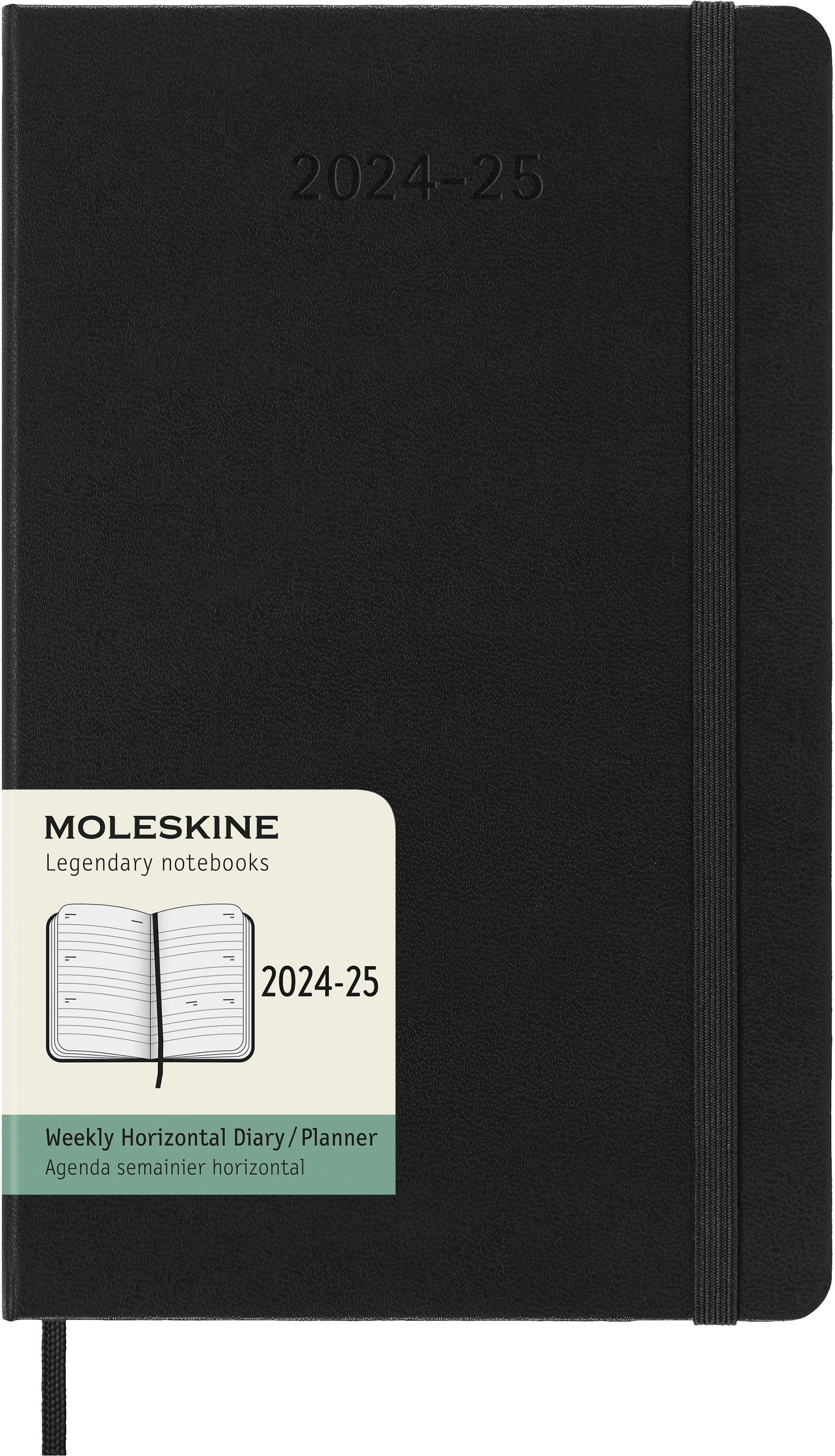 MOLESKINE Agenda semainier 24/25 999270698 18M HC noir 13x21cm