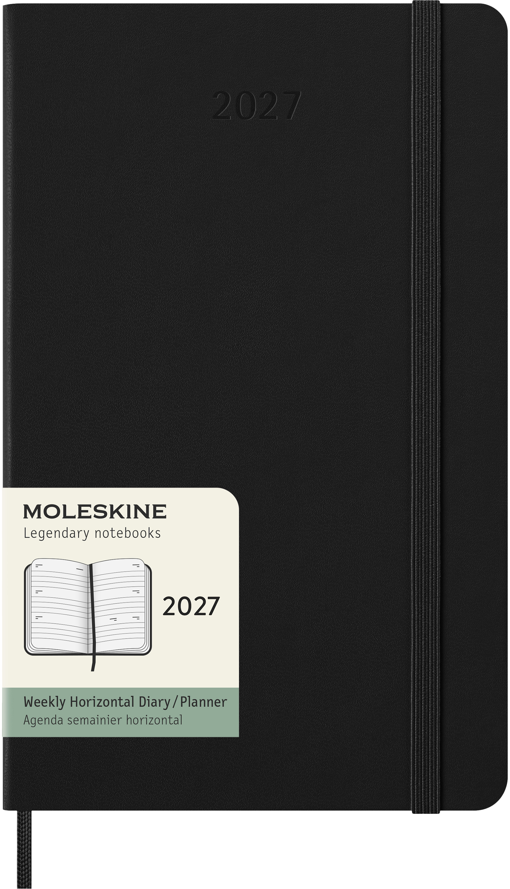 photo MOLESKINE Agenda Classic Large 2027 DHB12WH3Y27 1S/2P noir HC 13x21cm