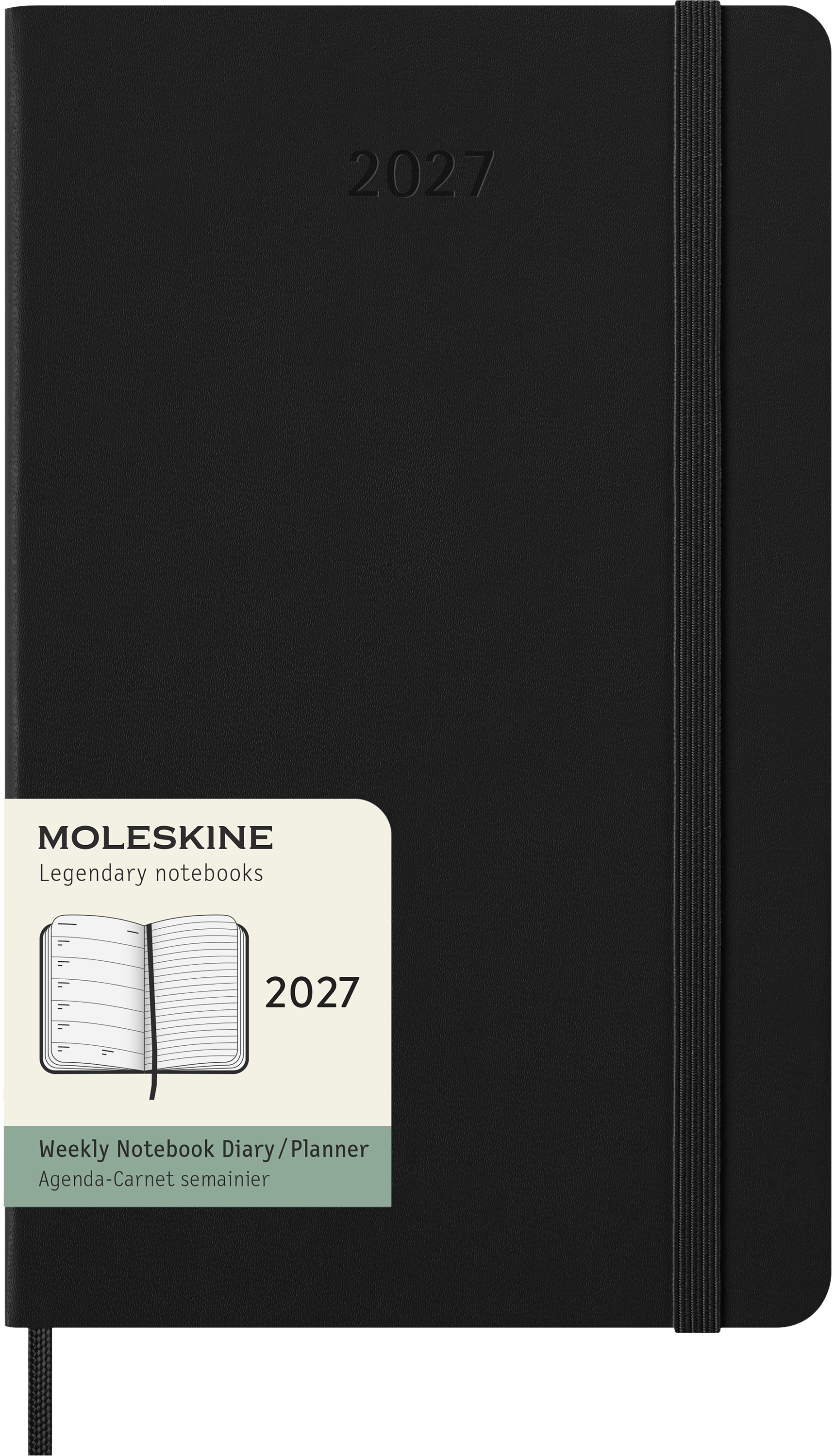photo MOLESKINE Agenda Classic Large 2027 DHB12WN3Y27 1S/1P noir HC 13x21cm
