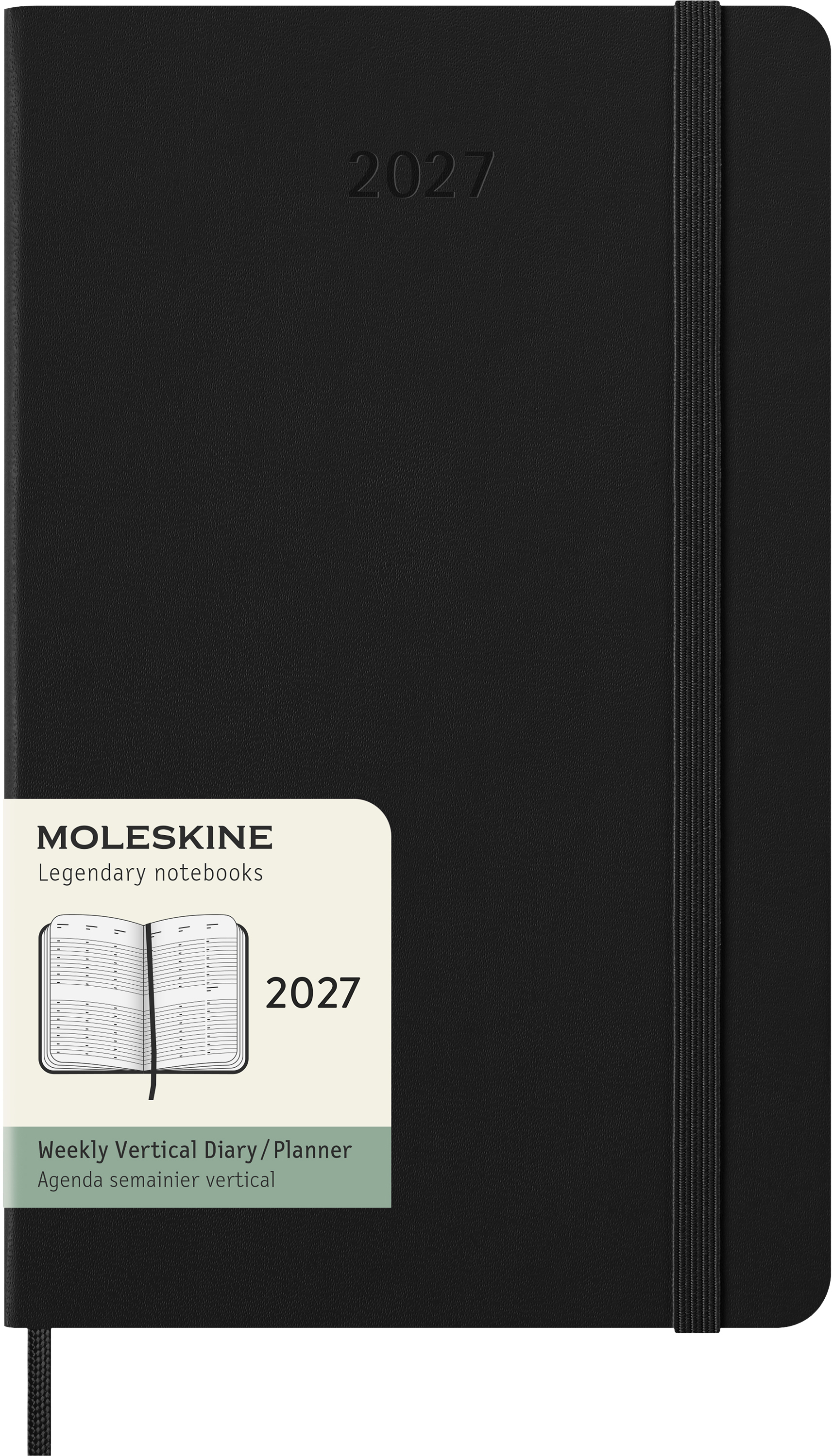 photo MOLESKINE Agenda Classic Large 2027 DHB12WV3Y27 1S/2P noir HC 13x21cm
