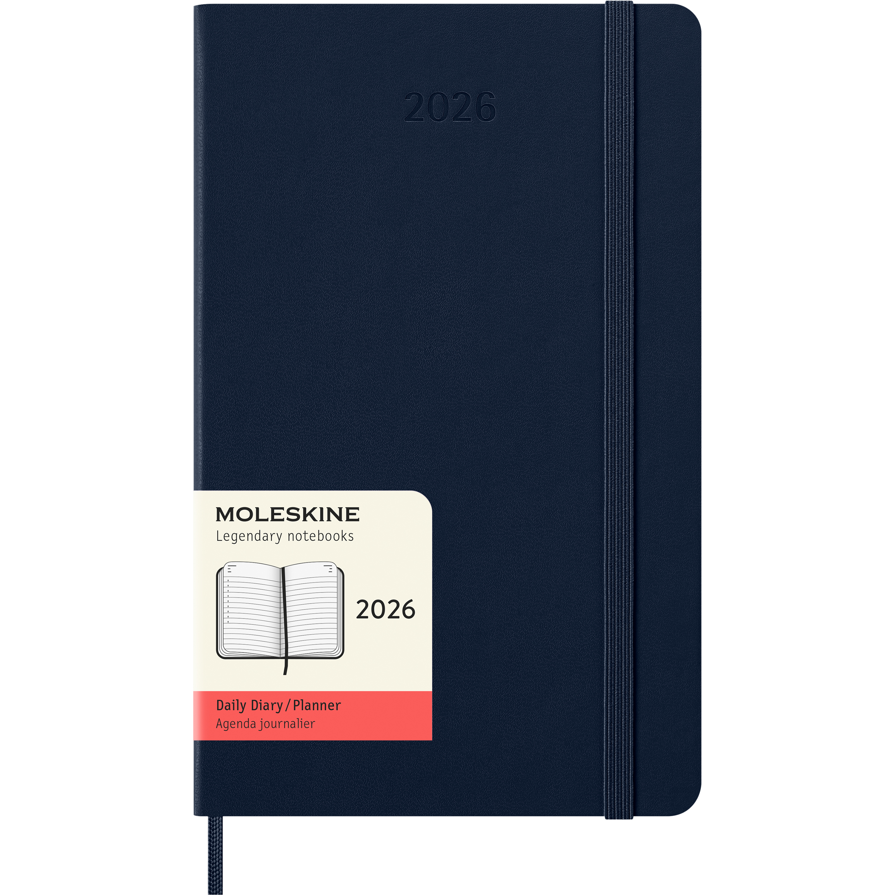 photo MOLESKINE Agenda Classic Large 2026 DHB2012DC3Y26 1J/1P saphir HC 13x21cm