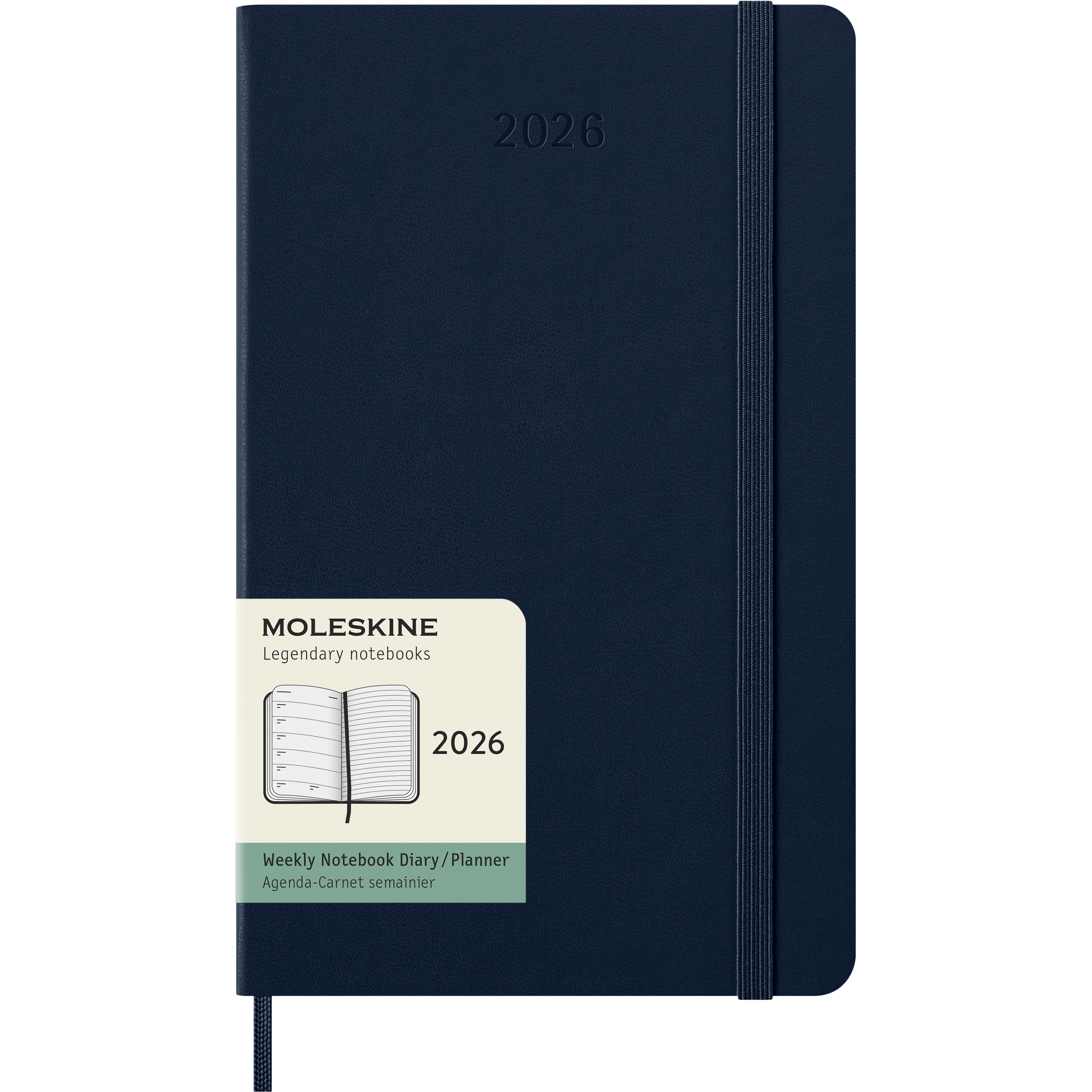 photo MOLESKINE Agenda Classic Large 2026 DHB2012WN3Y26 1S/1P saphir HC 13x21cm