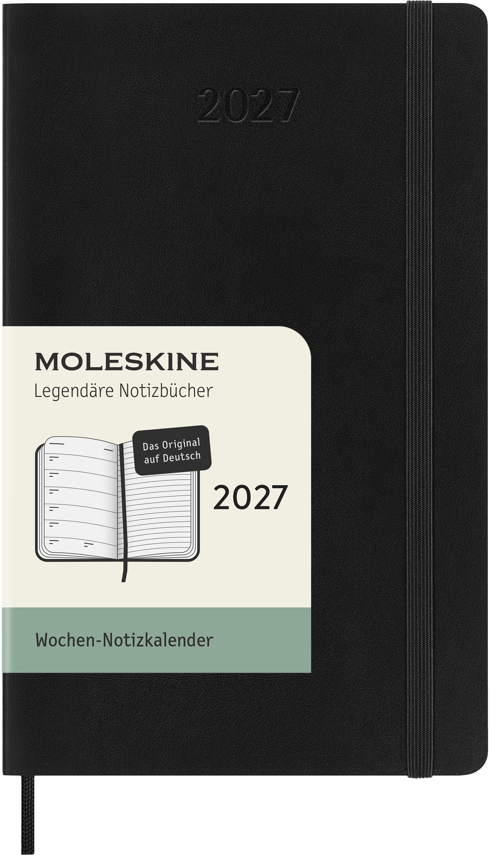 photo MOLESKINE Agenda Classic Pocket 2027 DSB12WN2DY27 1S/1P noir SC 9x14cm