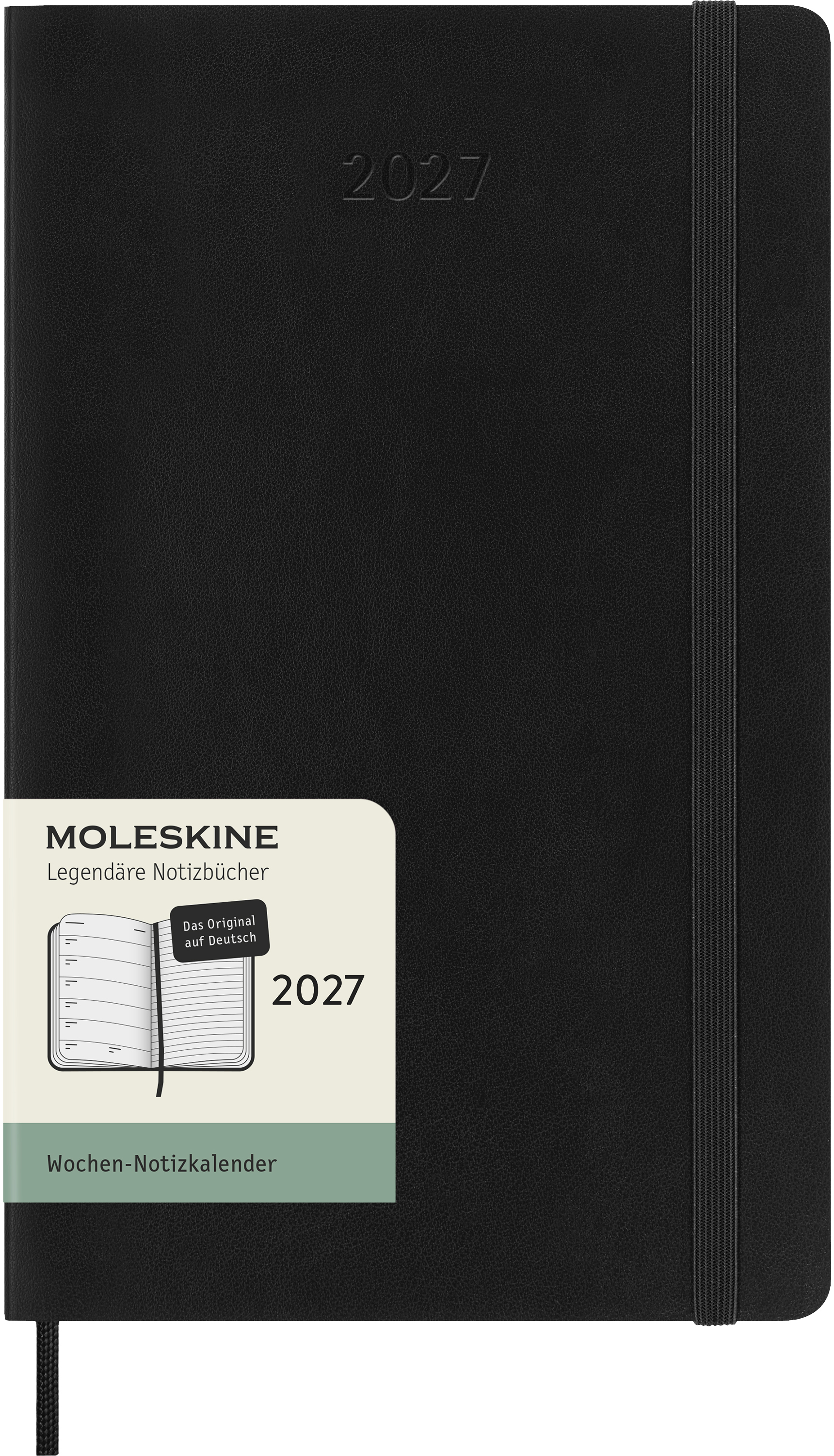 photo MOLESKINE Agenda Classic Large 2027 DSB12WN3DY27 1S/1P noir SC 13x21cm