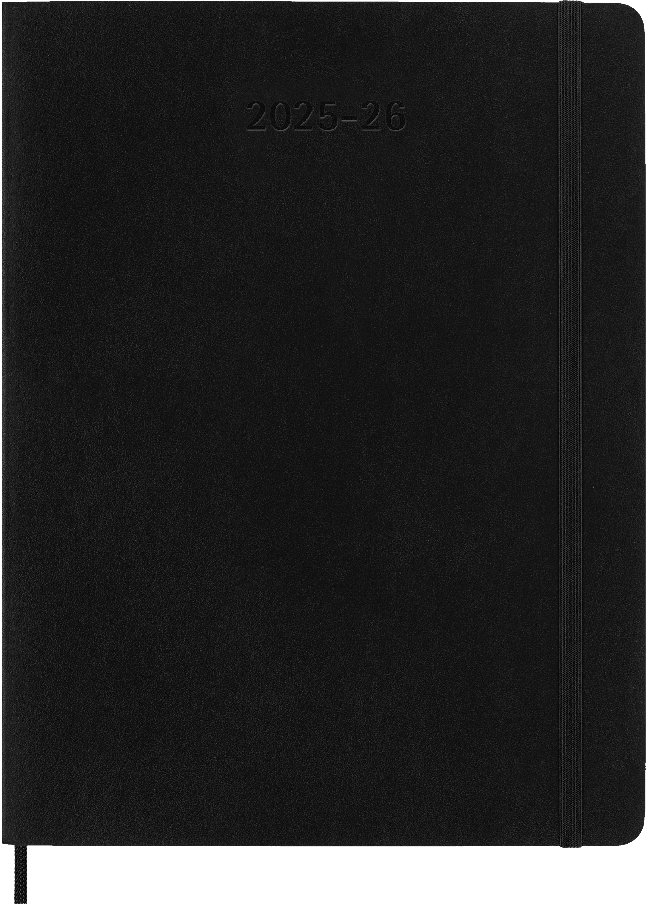 photo MOLESKINE Agenda de notes semaine 25/26 DSB18WN4Y26 18M ligné SC noir 19x25cm