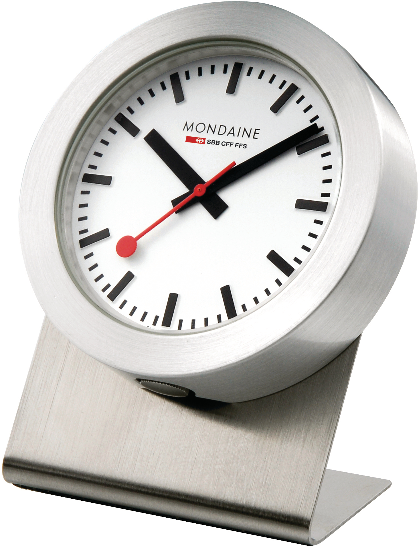 MONDAINE Horloge de table 50mm A660.81SBB argent, magnétique argent, magnétique