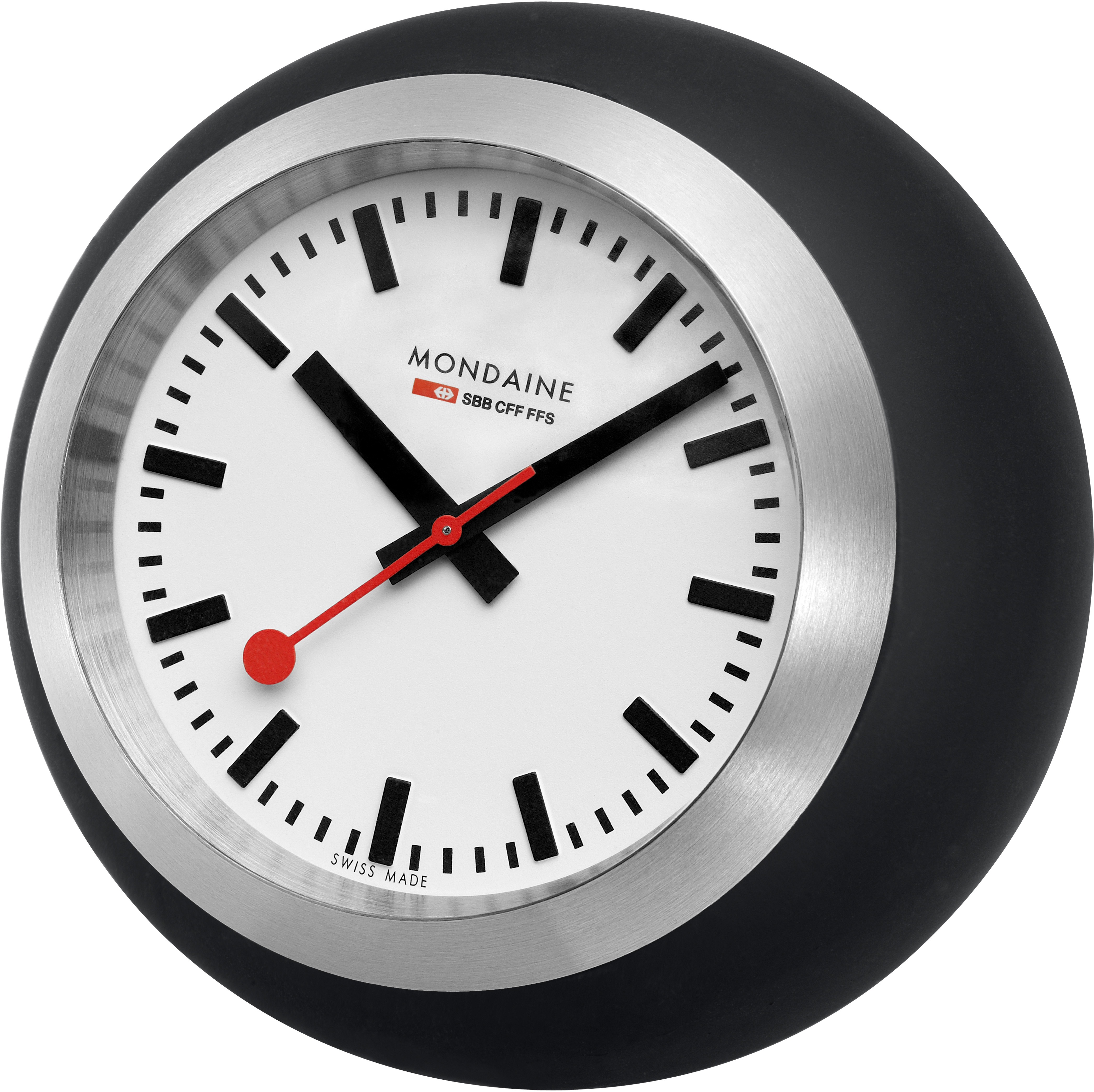 MONDAINE Tischuhr Globe 60mm A66030335 schwarz