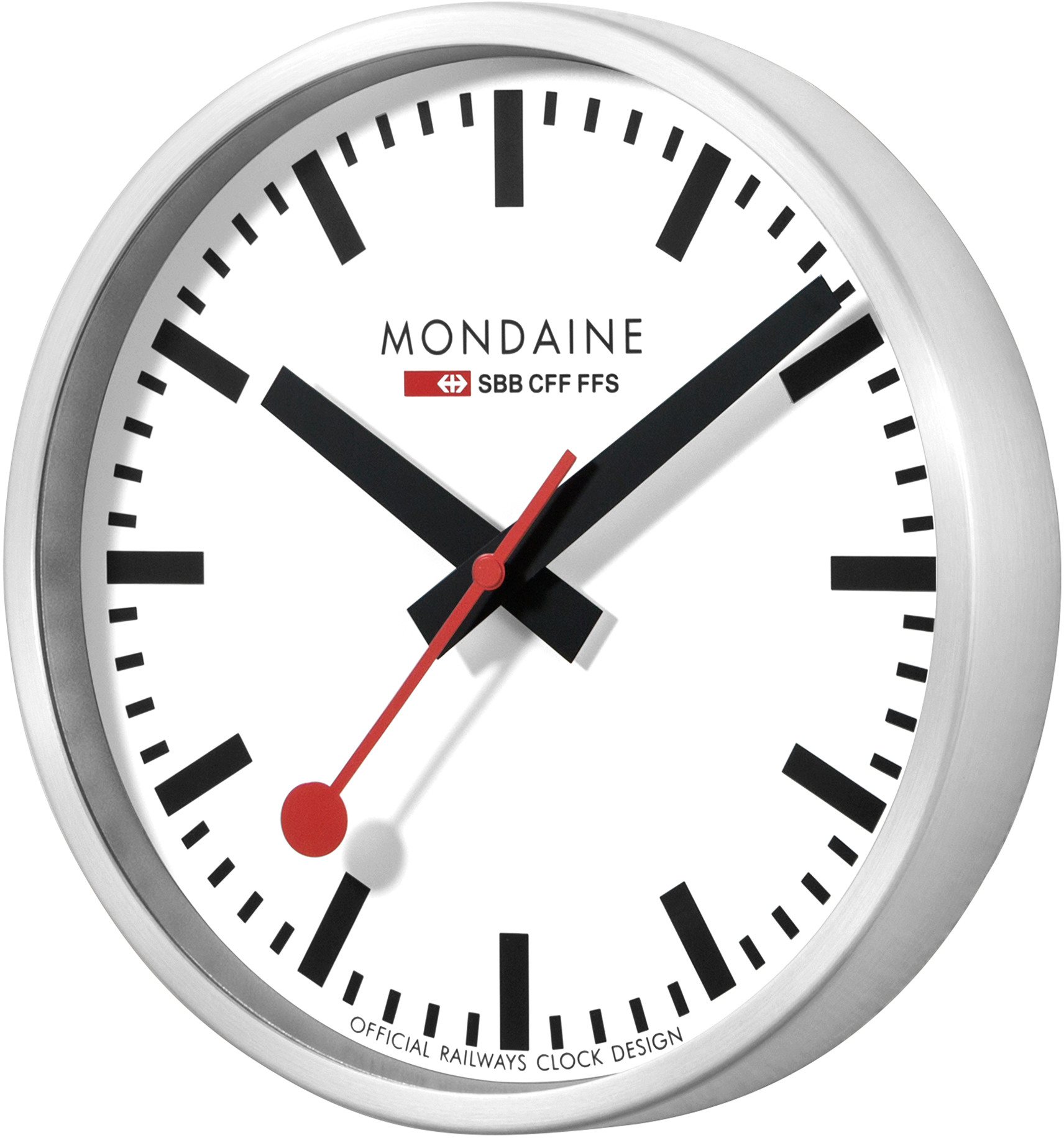 MONDAINE Horloge murale 250mm A990.16SBB blanc/noir