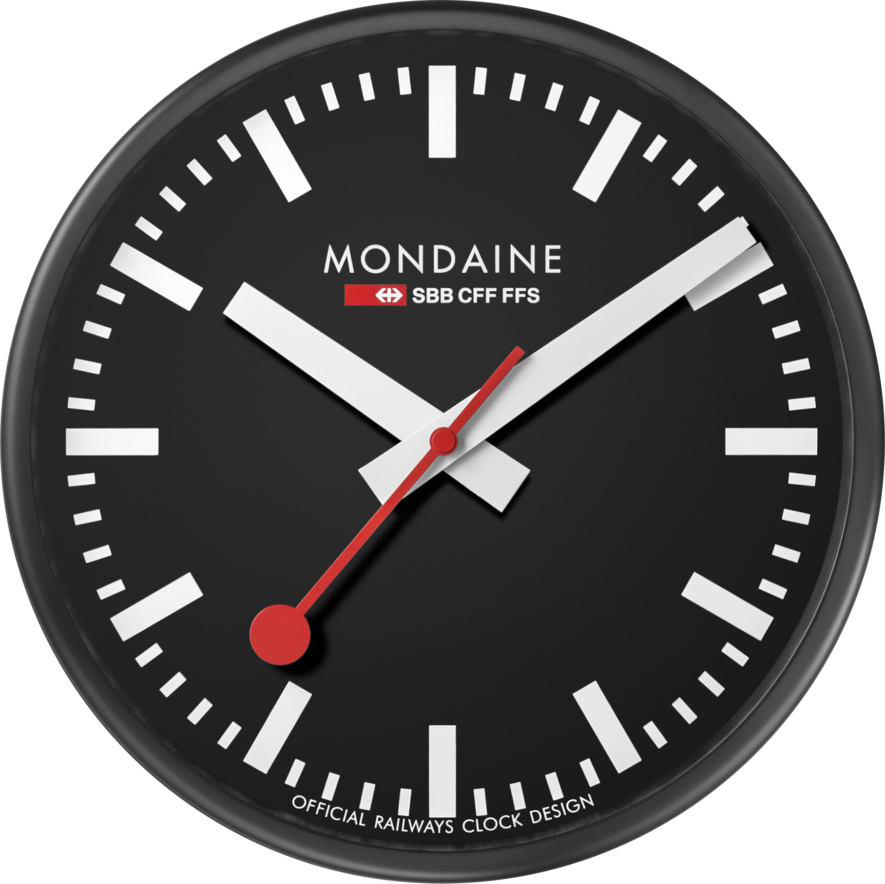 MONDAINE Horloge murale 250mm A990.64SBB noir/blanc noir/blanc