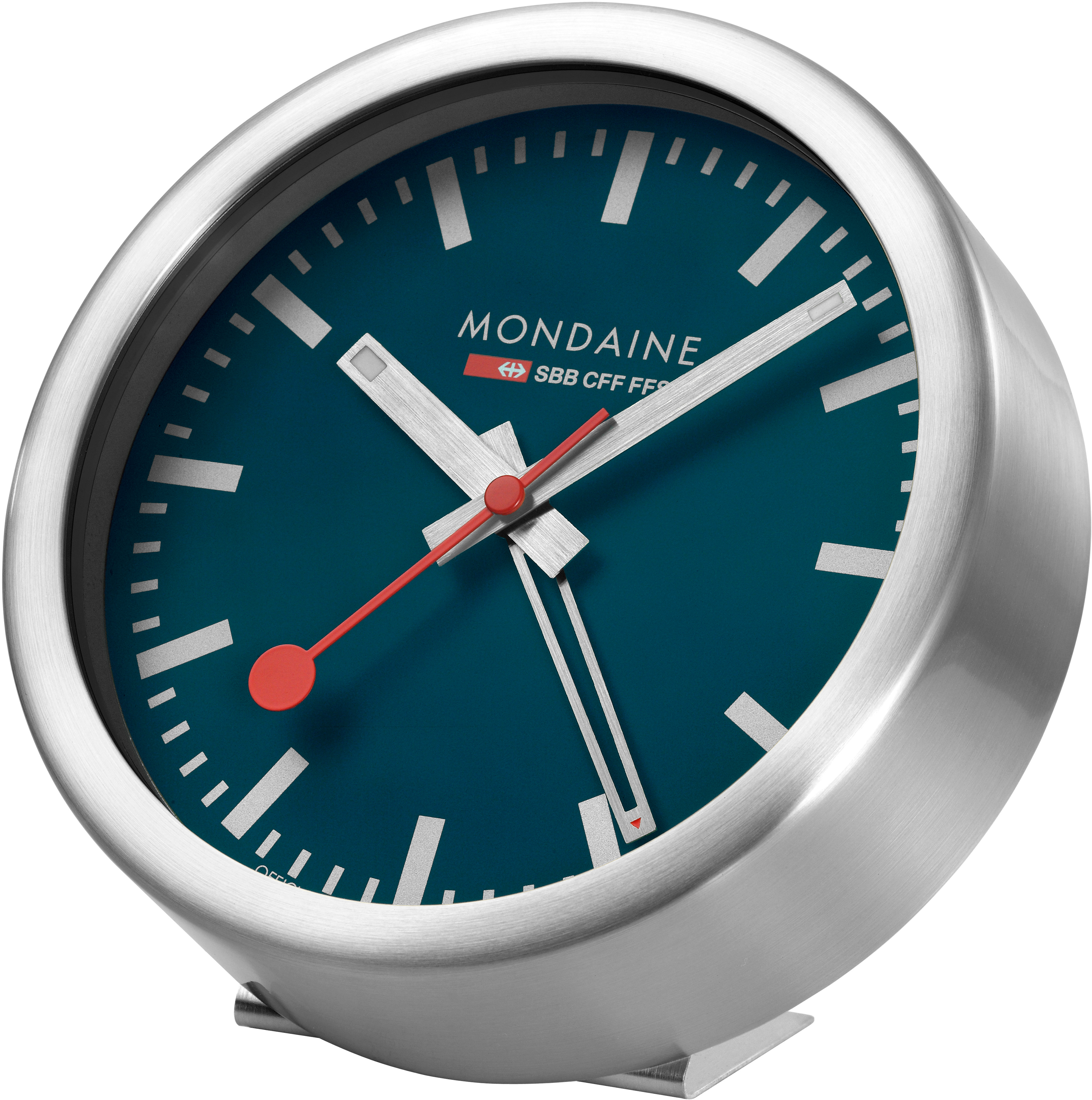 MONDAINE Mur / Horloge de table 125mm A997.46SBV.1 bleu, réveil