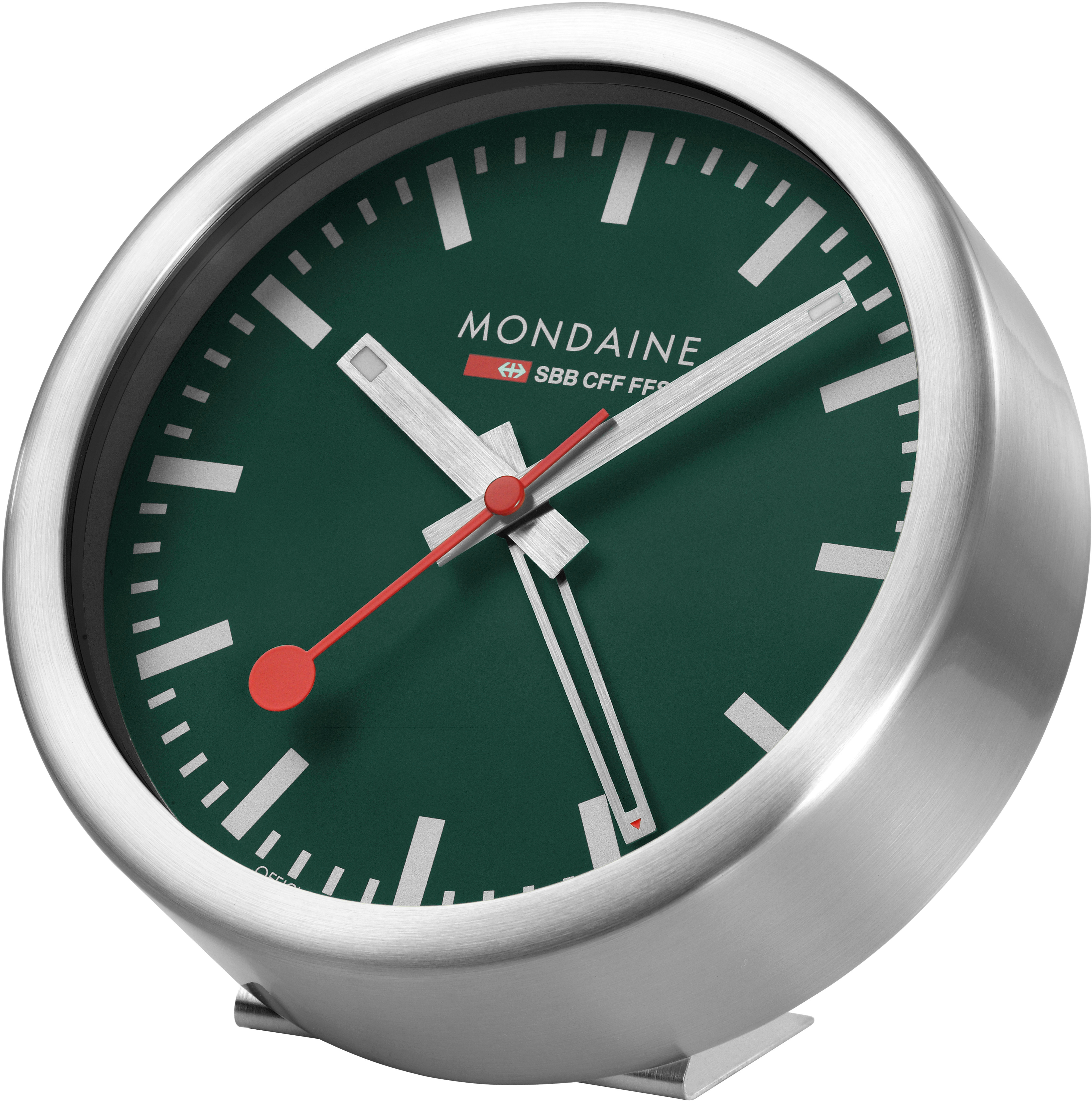 MONDAINE Mur / Horloge de table 125mm A997.66SBV.1 vert, réveil vert, réveil