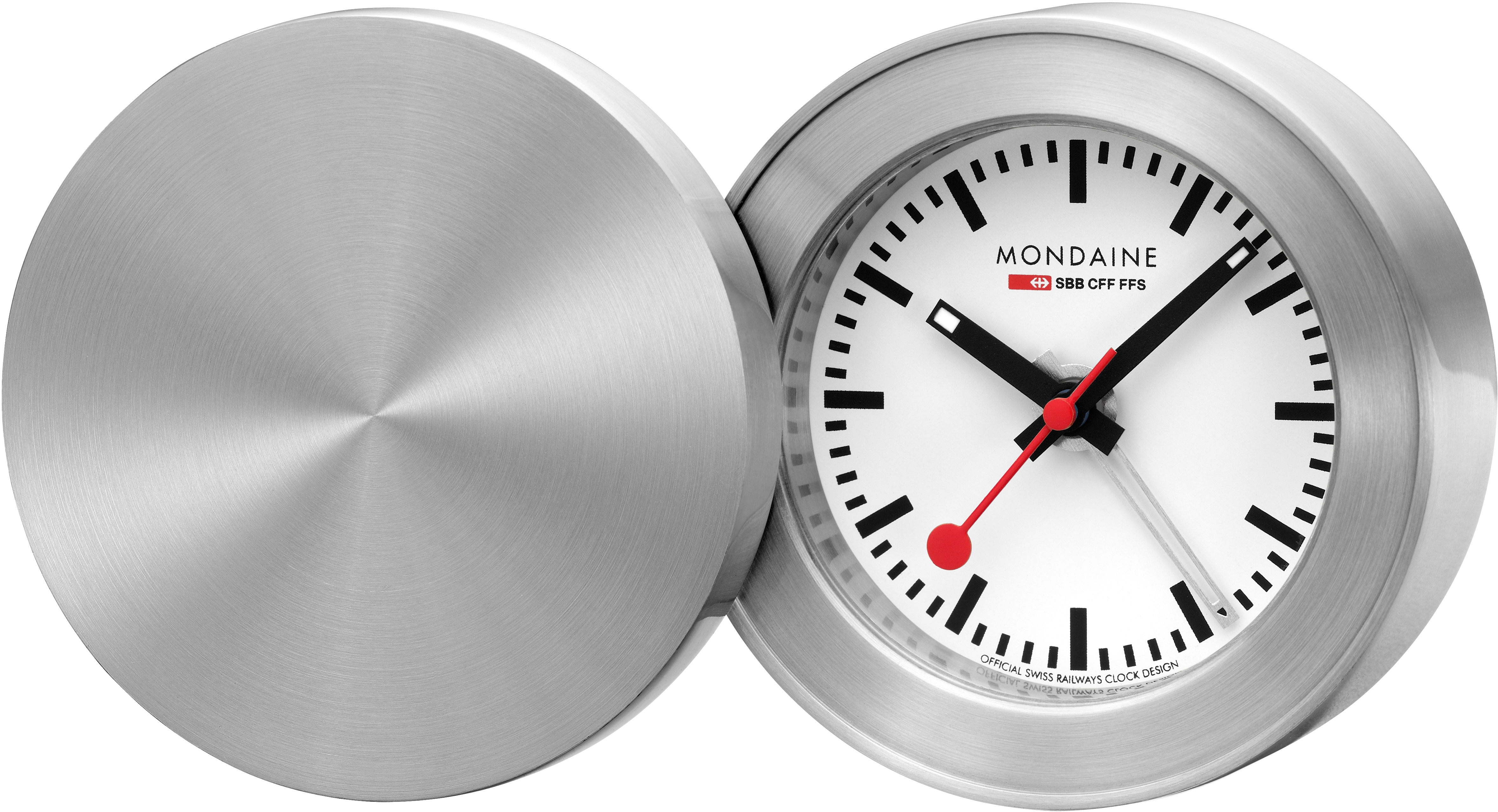 MONDAINE Reisewecker 50mm MSM64411 silber