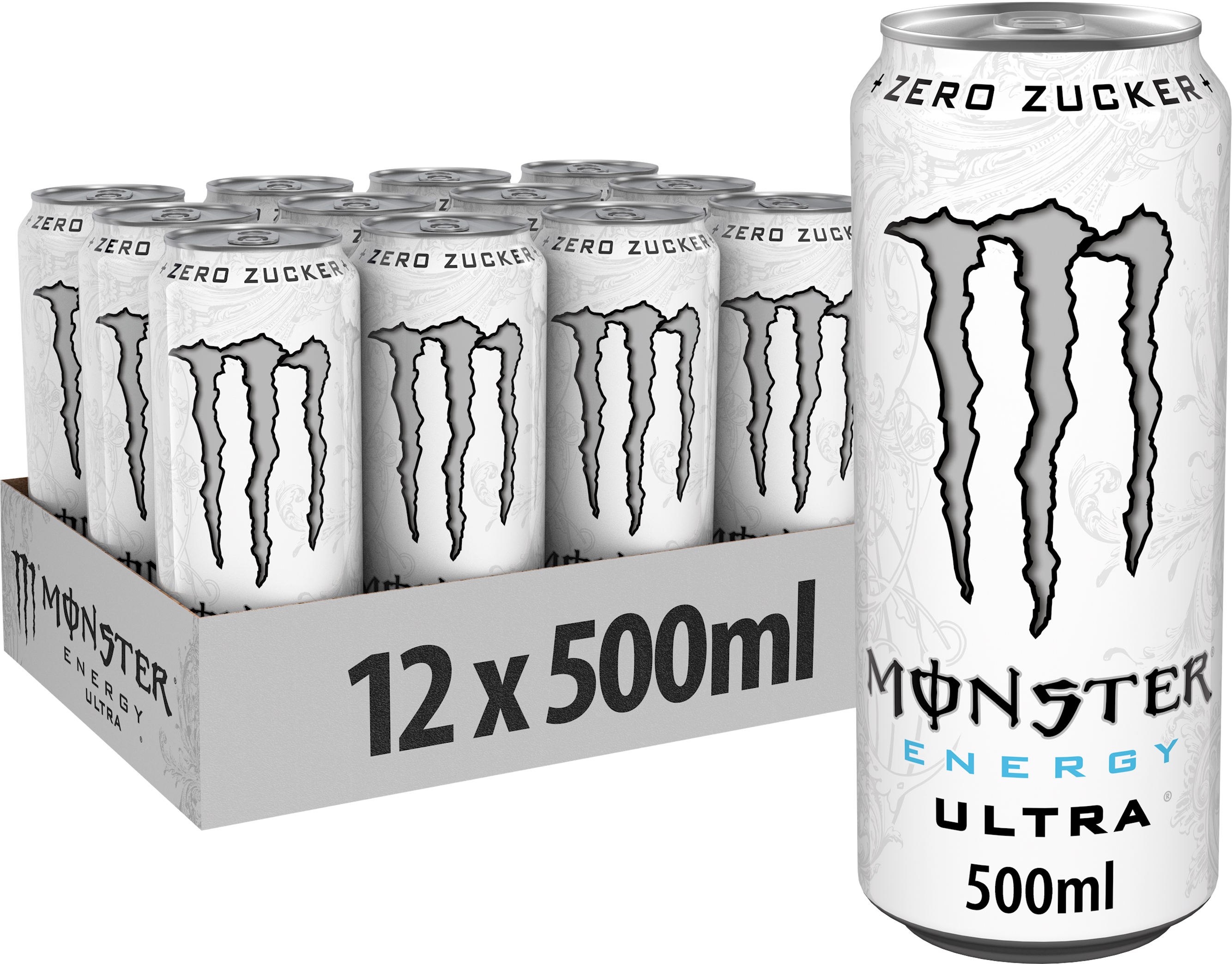 photo MONSTER ENERGY Ultra White 1995504 50cl, 12 pcs.