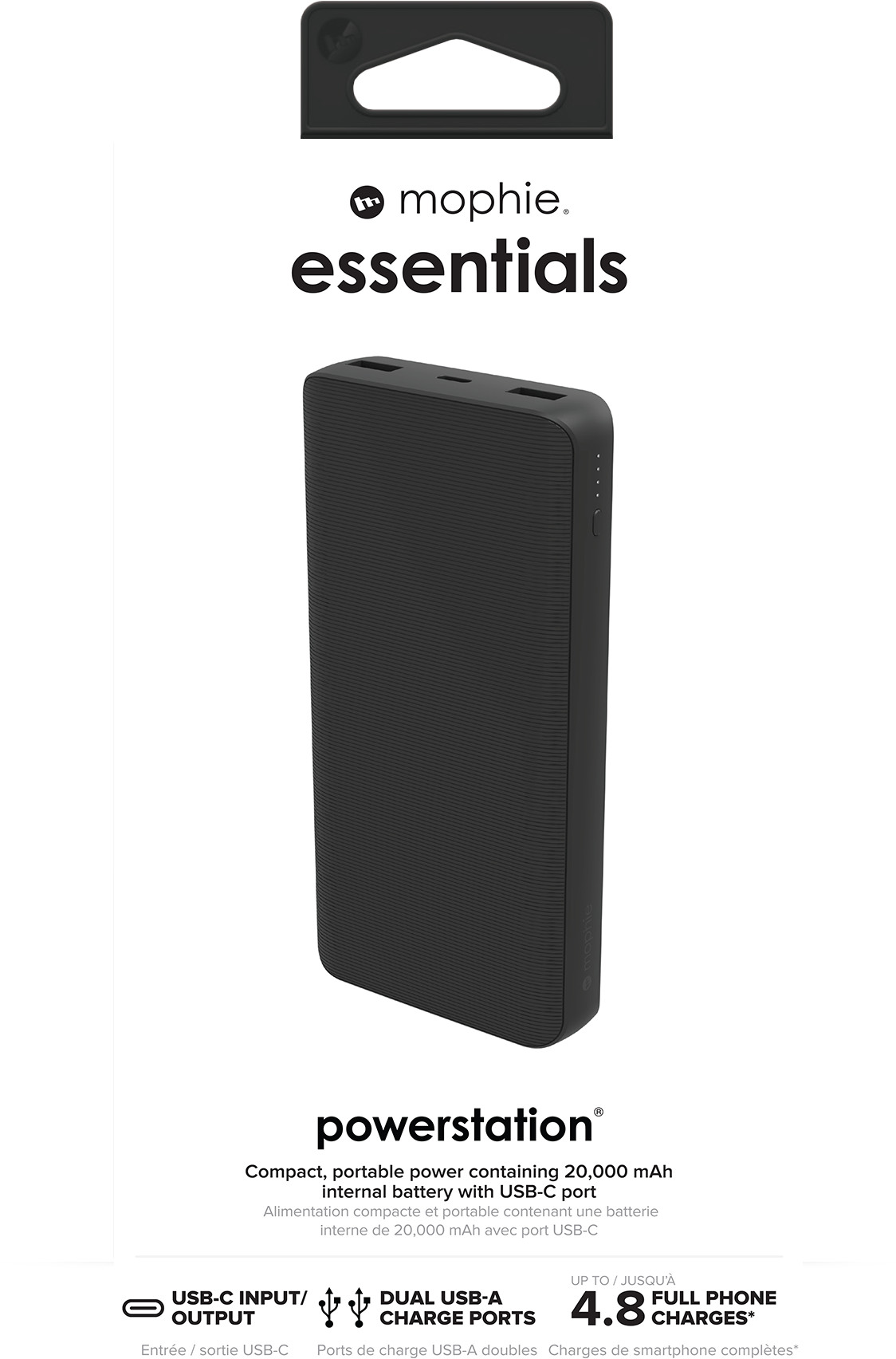 MOPHIE Powerbank 20'000mAh, 20W 401111853 Black, 2xUSB-A, 1xUSB-C