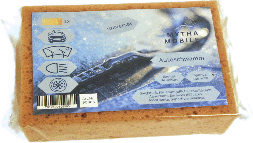 MYTHA Schwamm Kunststoff 20x14x6.6cm 90866 braun