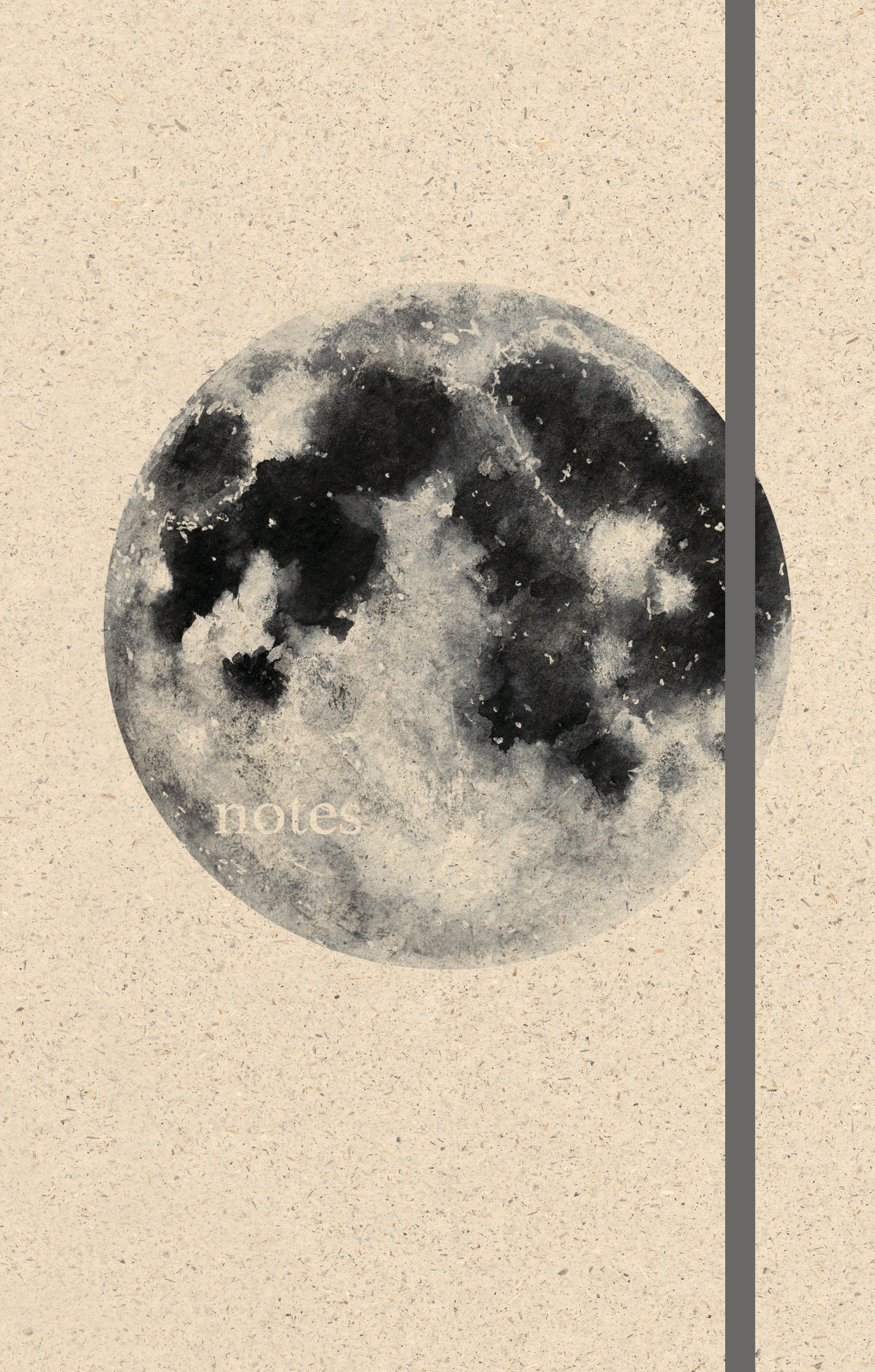 NATUR VERLAG Carnet notes hardcover 13x21cm 10911N Moon, en blanc