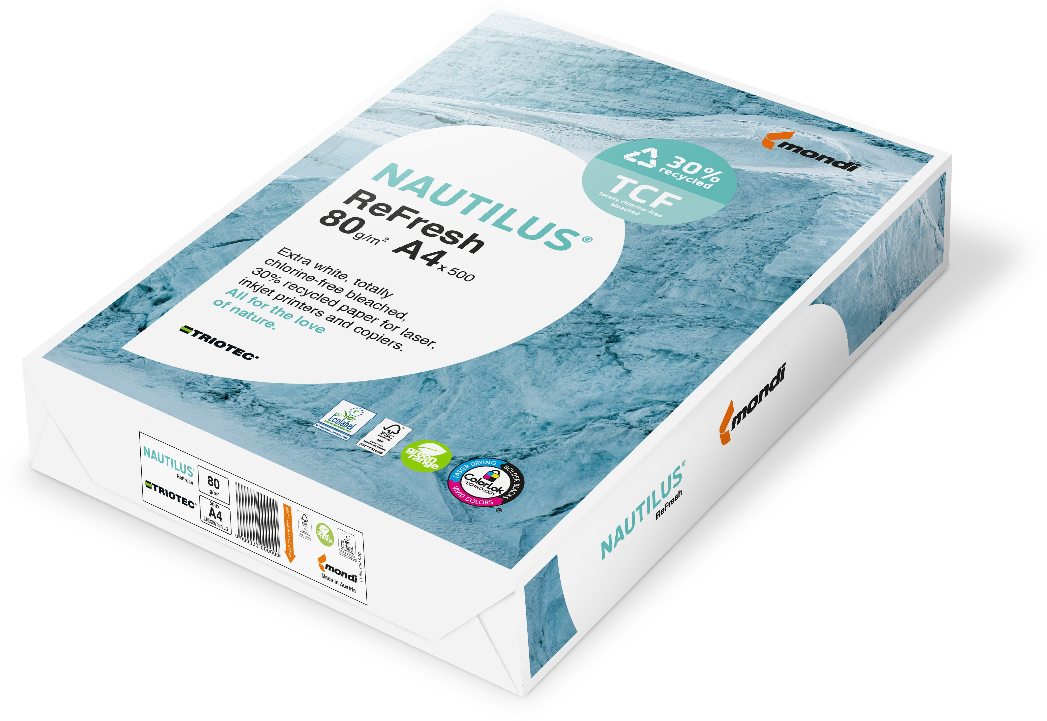 NAUTILUS REFRESH Papier à copier FSC A4 88078255 Recycling, 80 g SB 500 flls.