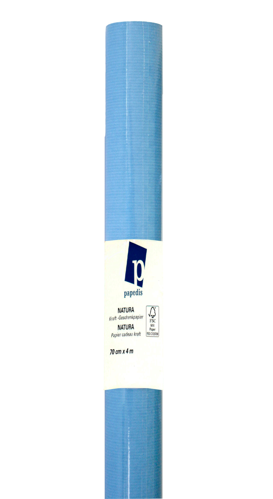 NEUTRAL Papier-cadeau Kraft 445261 70cmx4m bleu 70cmx4m bleu