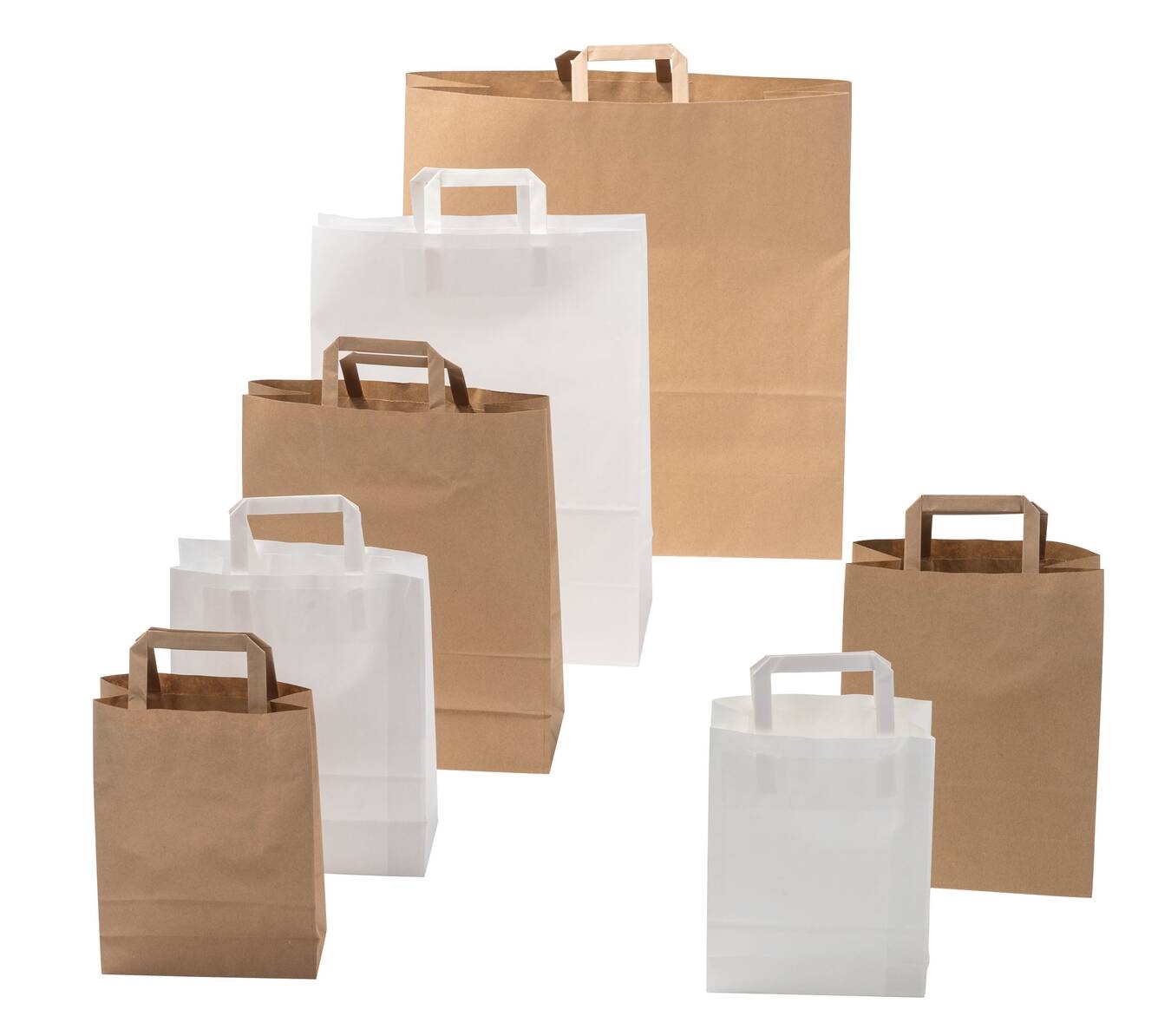 photo NEUTRAL Papiertragetasche Flachhenkel 715.0280.11 weiss 28x12x36cm, 350 Stück