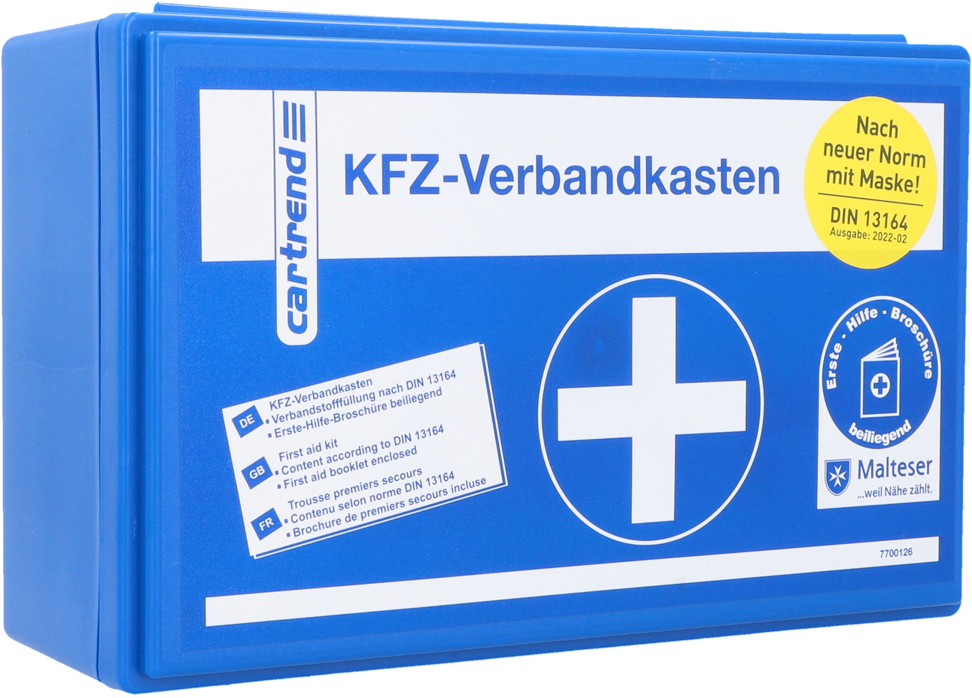 photo NEUTRAL Box pansements Unitec 7700126 bleu, DIN 13164-B