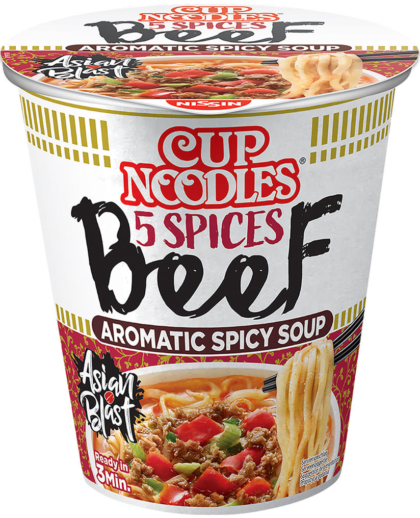 photo NISSIN Noodles Beef 2414 Cup 64g