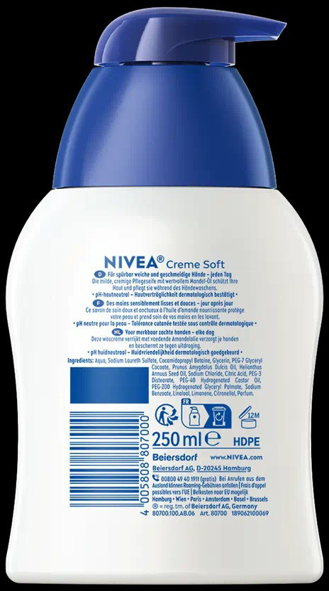 NIVEA Crème Soft Savon 250ml 8488