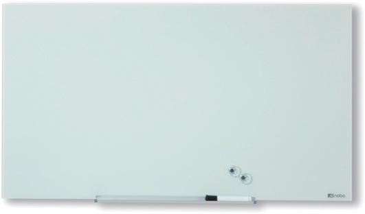 NOBO Whiteboard Premium Plus 1905175 Verre, blanc, magn. 677x381mm