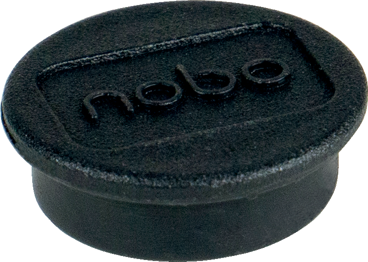NOBO Aimant ronde 13mm 1915284 noir 10 pcs.