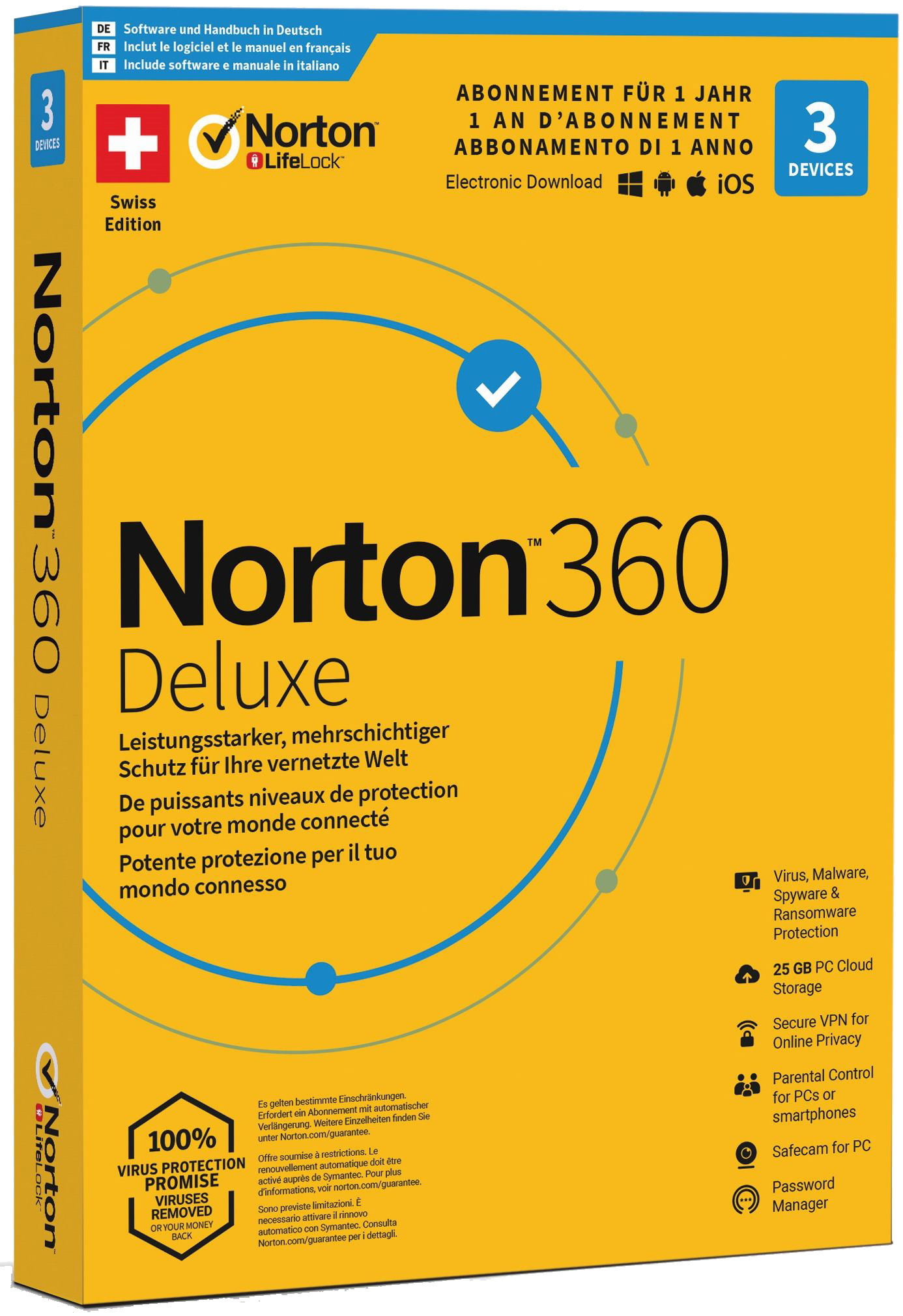 NORTON Norton Security 360, 21401897 3 appareils