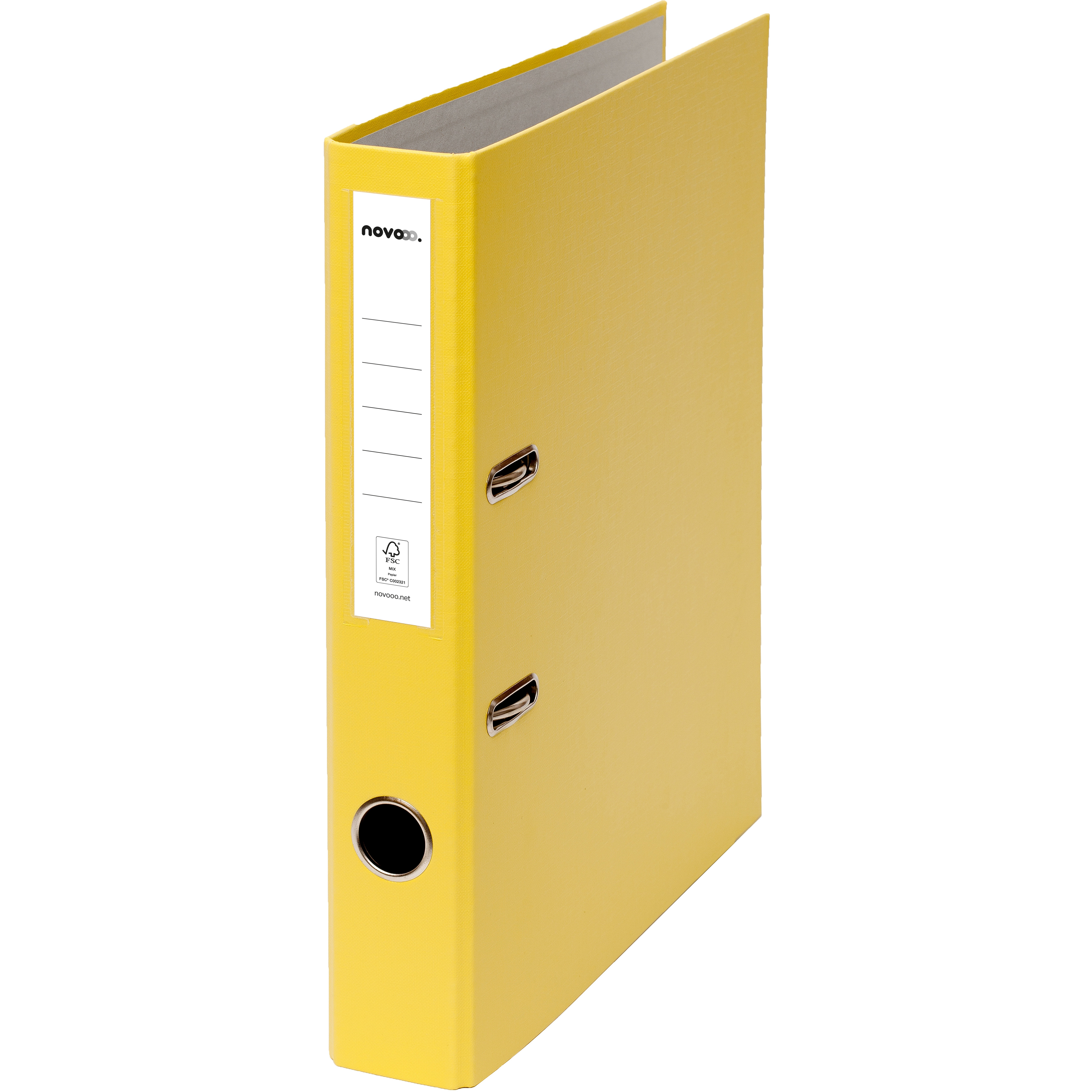 photo NOVOOO Pro Classeur 4cm 10349420NO1U jaune A4 10 pièces