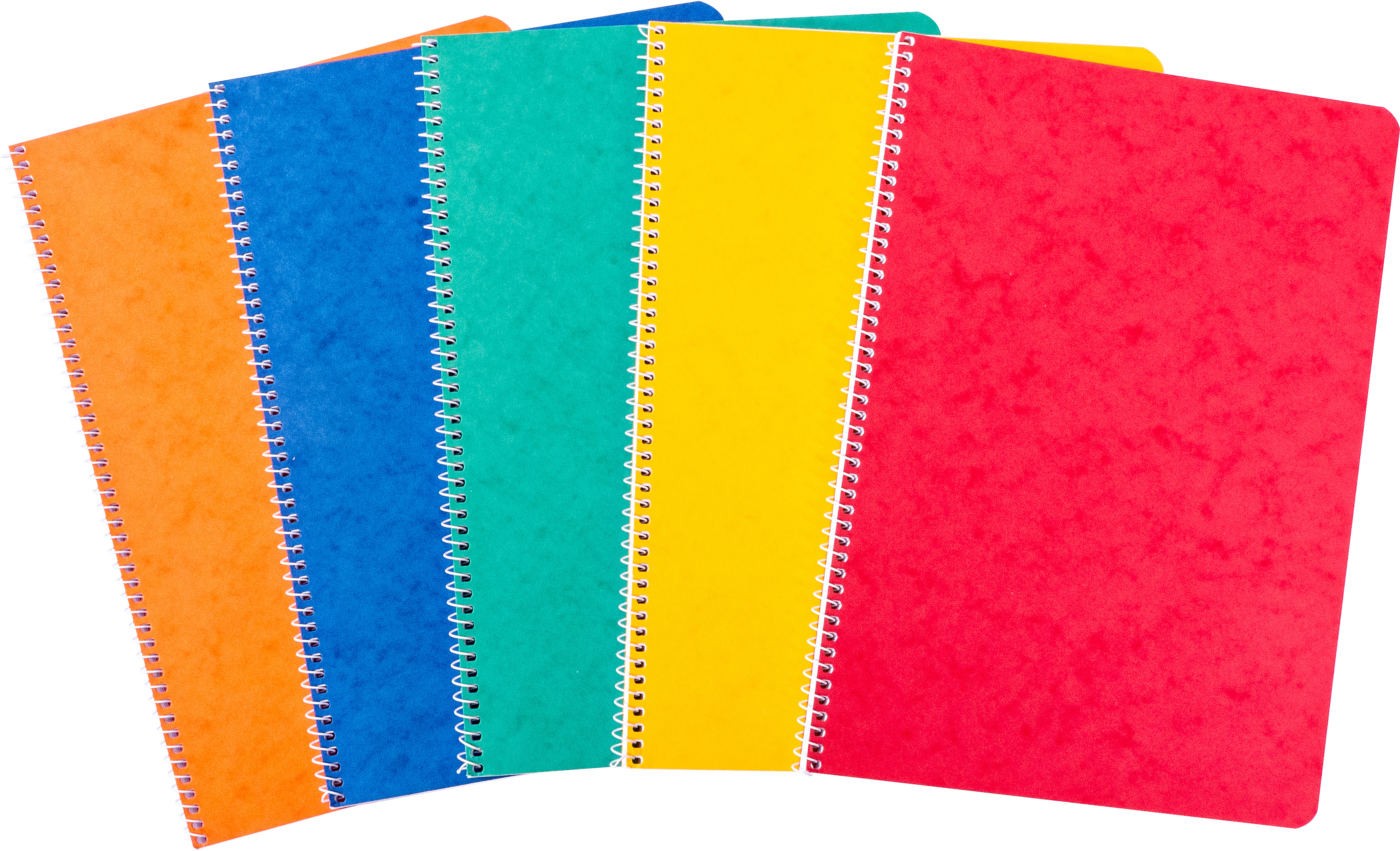 photo NOVOOO Cahier spirale A4 534037010 ass., ligné, 80g 48 feuil.