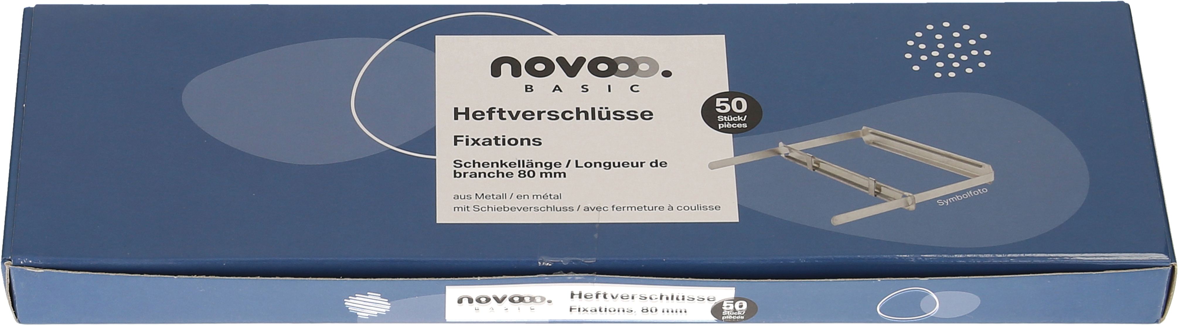photo NOVOOO Fixations 8.0cm 608241 métal 50 pièces