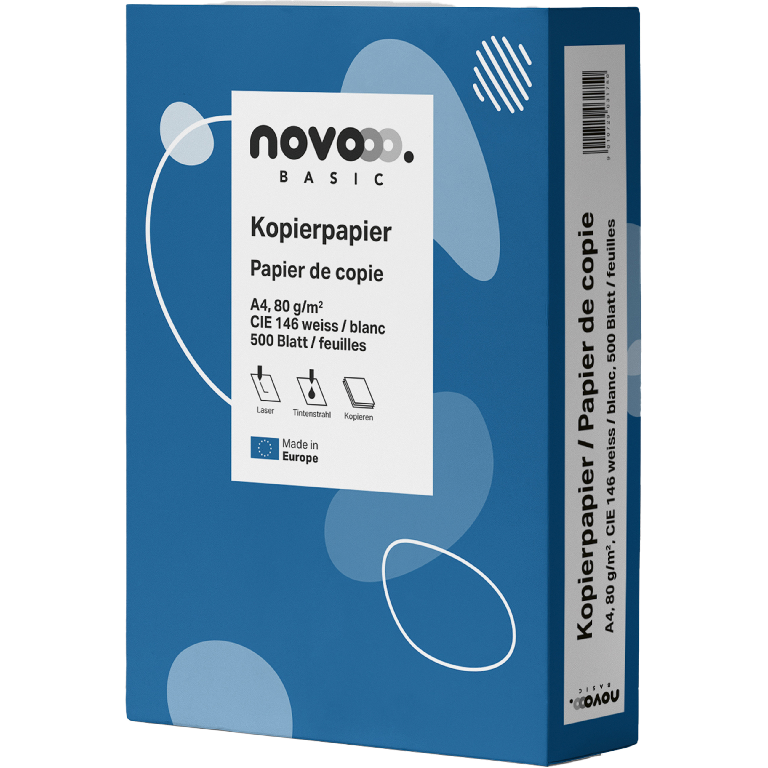photo NOVOOO Papier à copier Basic A4 641908 blanc, 80g 500 feuilles