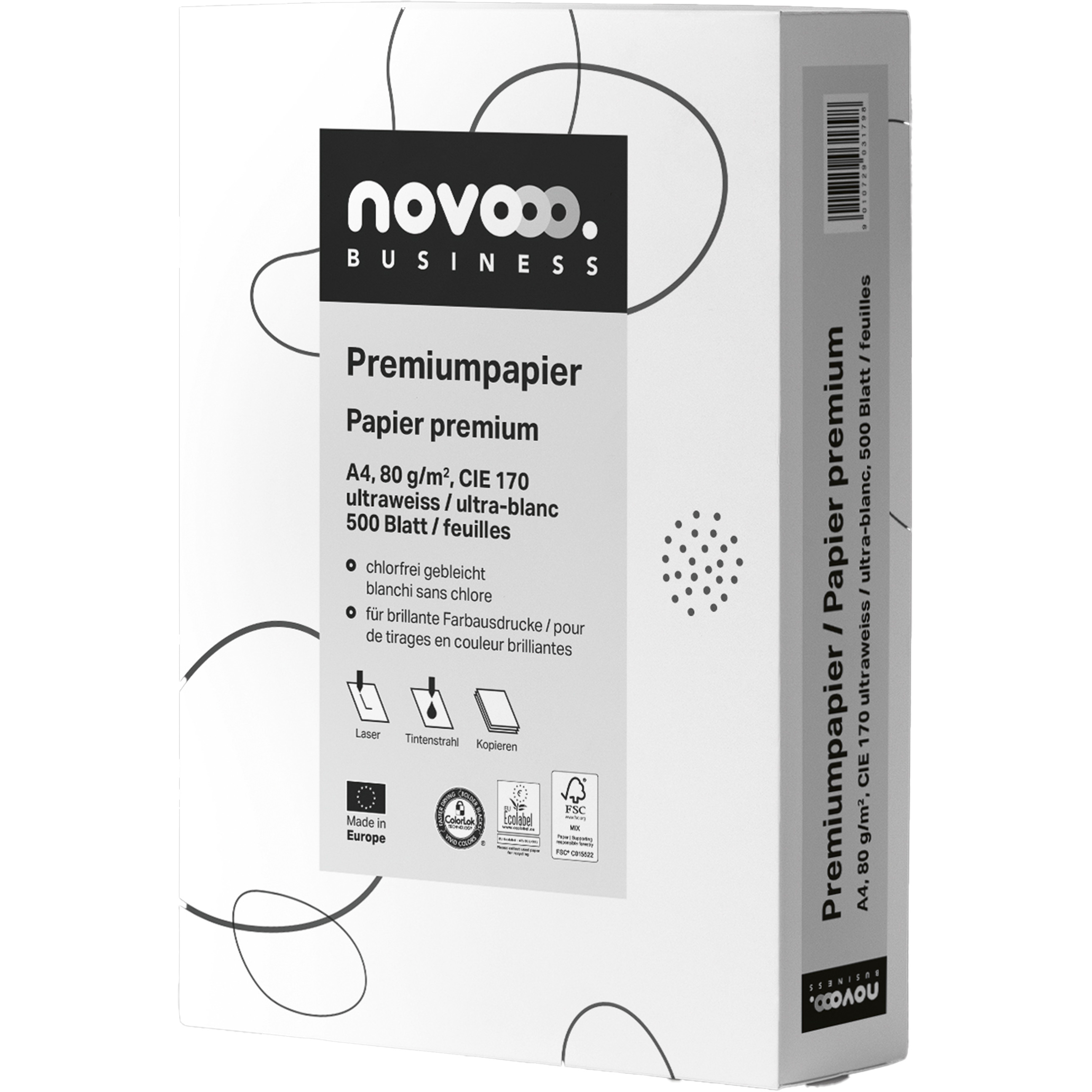 photo NOVOOO Papier premium, 80g A4 641915 Business 500 feuilles