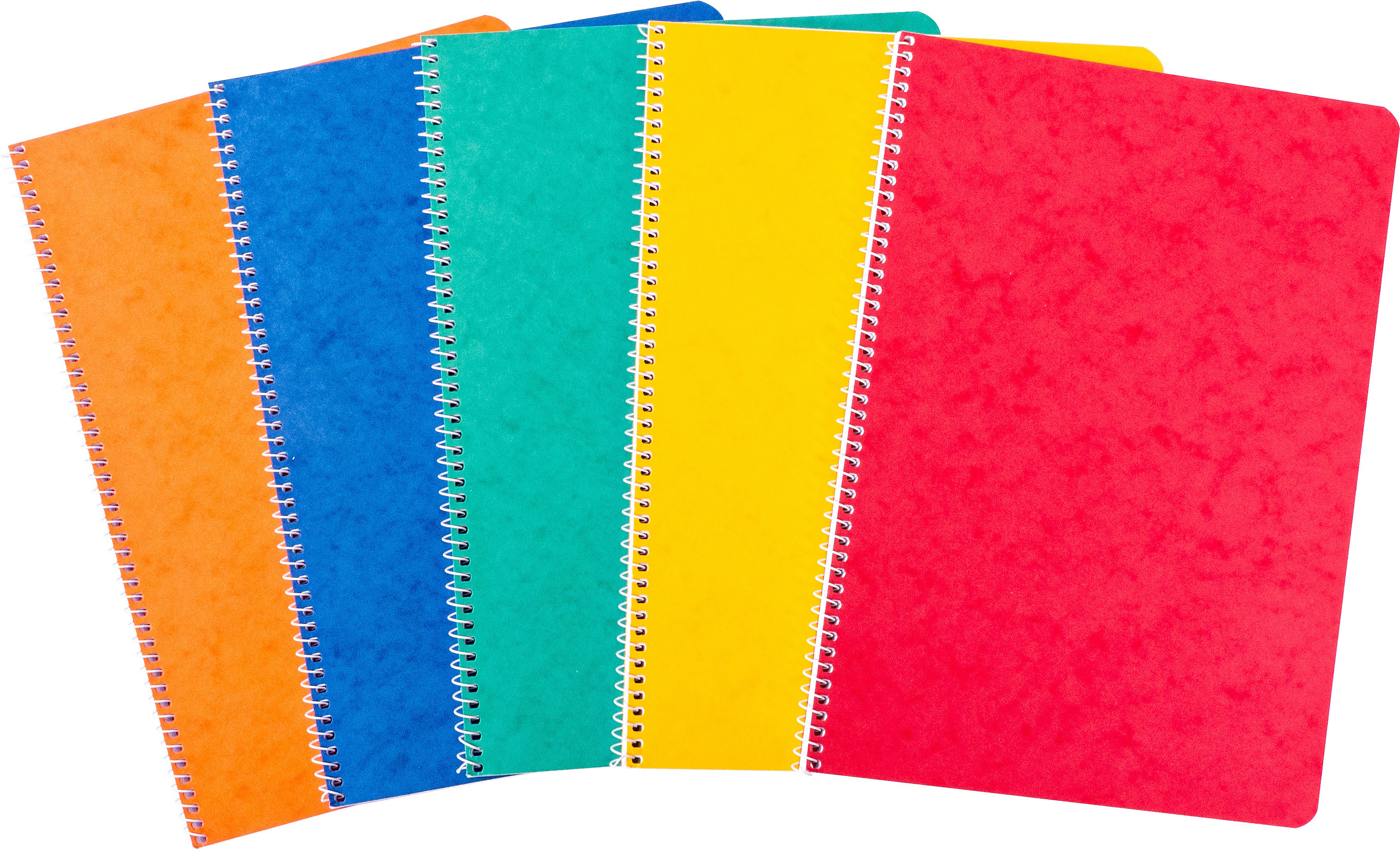 photo NOVOOO Carnet spirale ass. A4 729787 ligné, 9mm, 80g 72 flls.