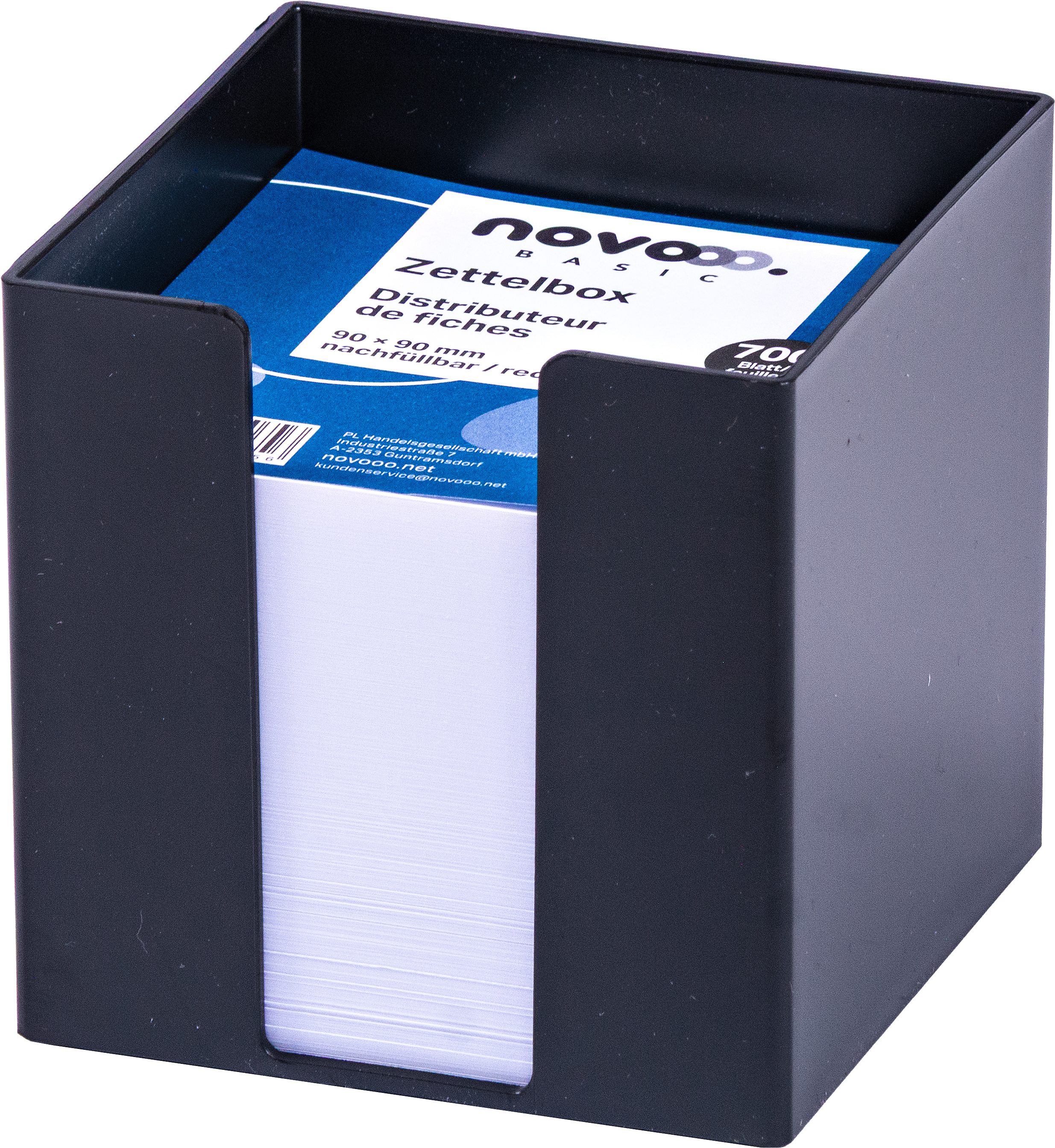 photo NOVOOO Porte-bloc 731143 noir 9x9x9cm
