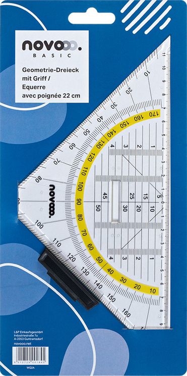 photo NOVOOO Equerre 22cm E-110134 MTH avec manche