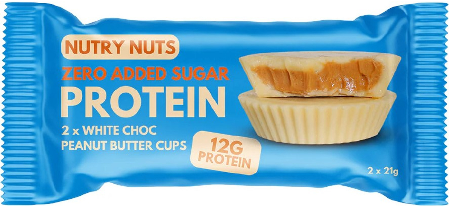 photo NUTRYNUTS White Chocolate Peanut NN203 2x21g, 12 Stk.