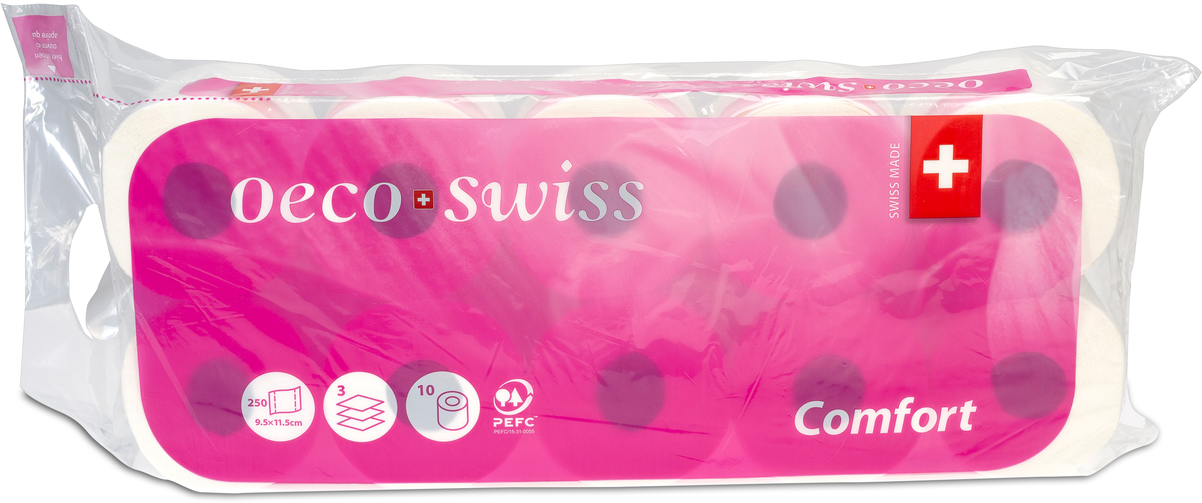 photo OECO SWISS Papier-toilette Comfort 158 3445 10 rouleaux