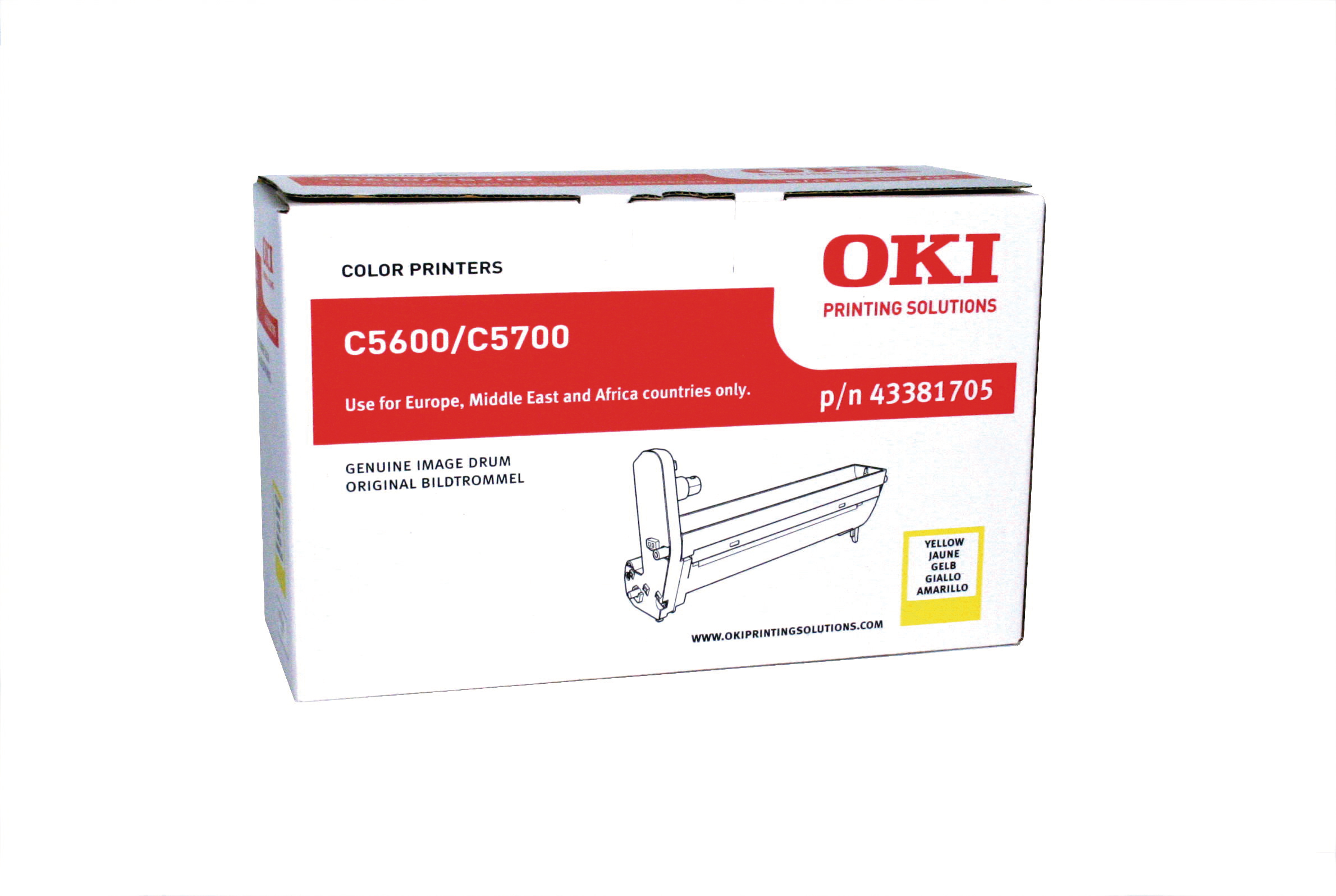 photo OKI Drum yellow 43381705 C5600/5700 20'000 pages