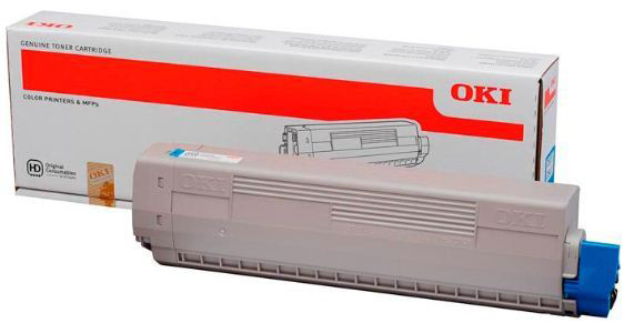 photo OKI Toner cyan 44844507 C831/C841 10'000 pages