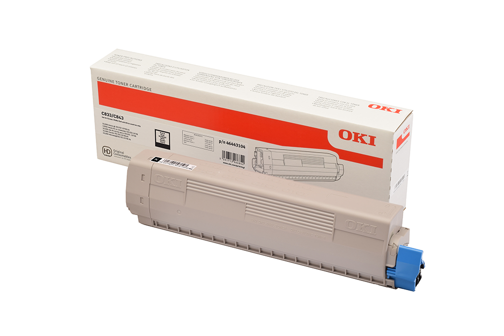 photo OKI Toner HY noir 46443104 C833/C843 10'000 pages