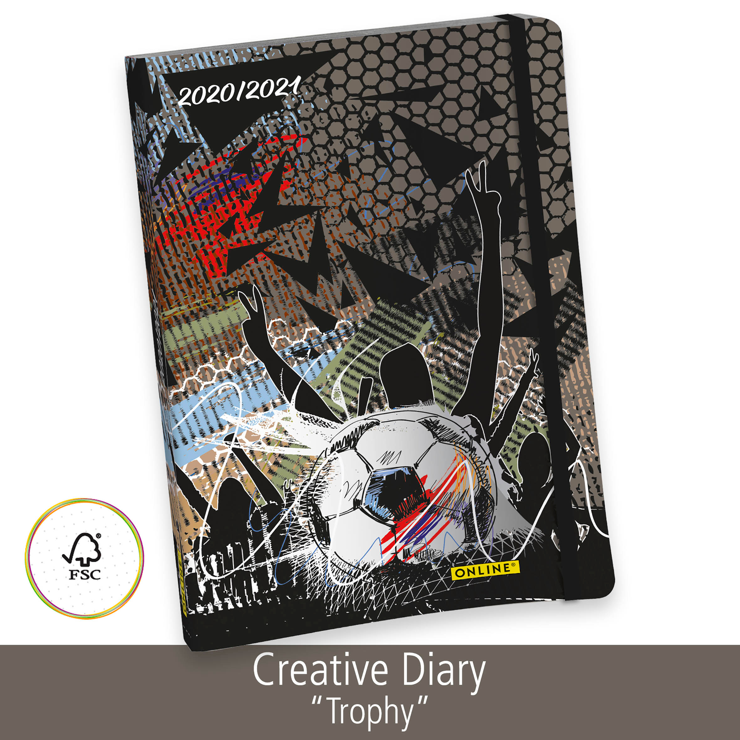 ONLINE Creative Diary Trophy 02991 18 months, A5