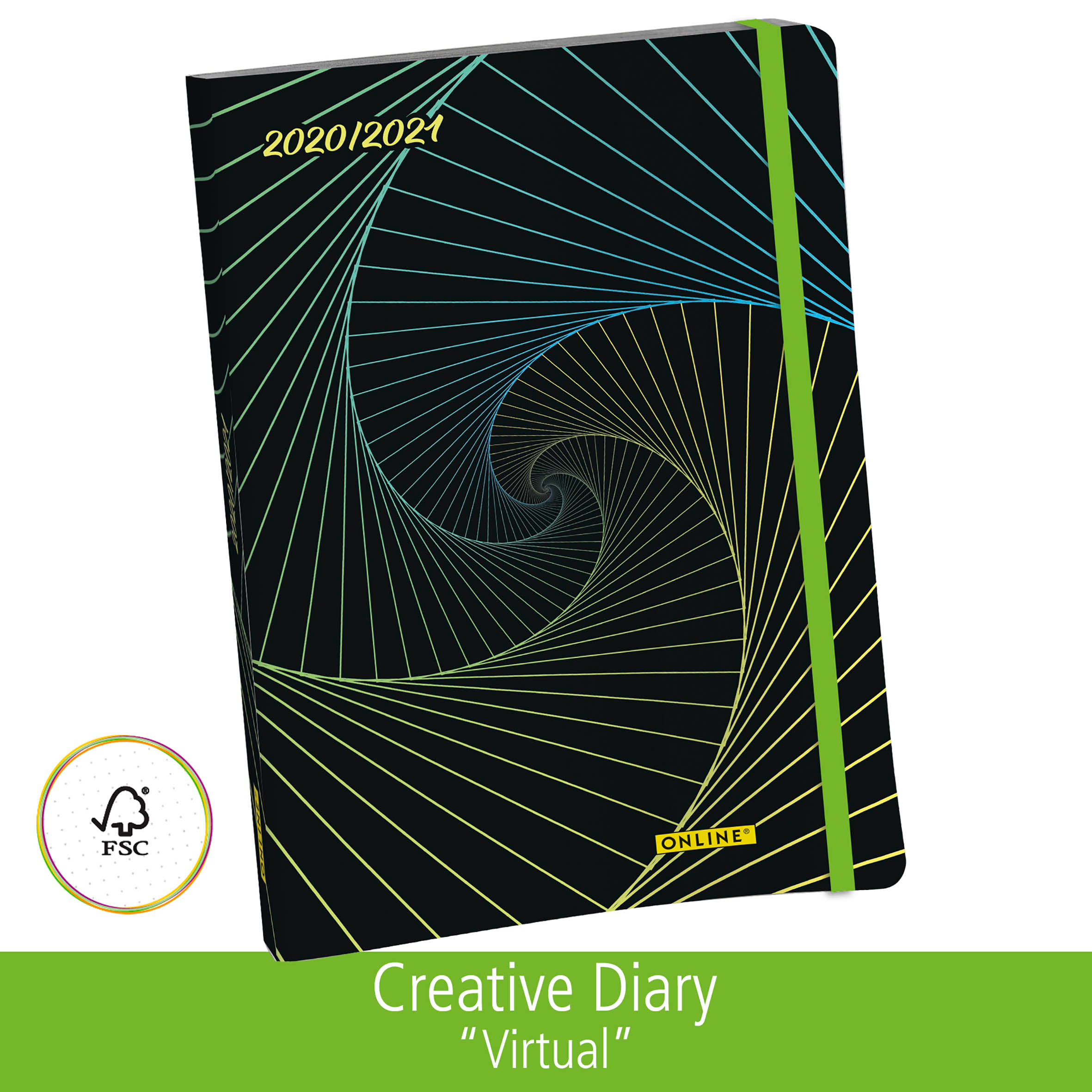 ONLINE Creative Diary Virtual 02993 18 months, A5