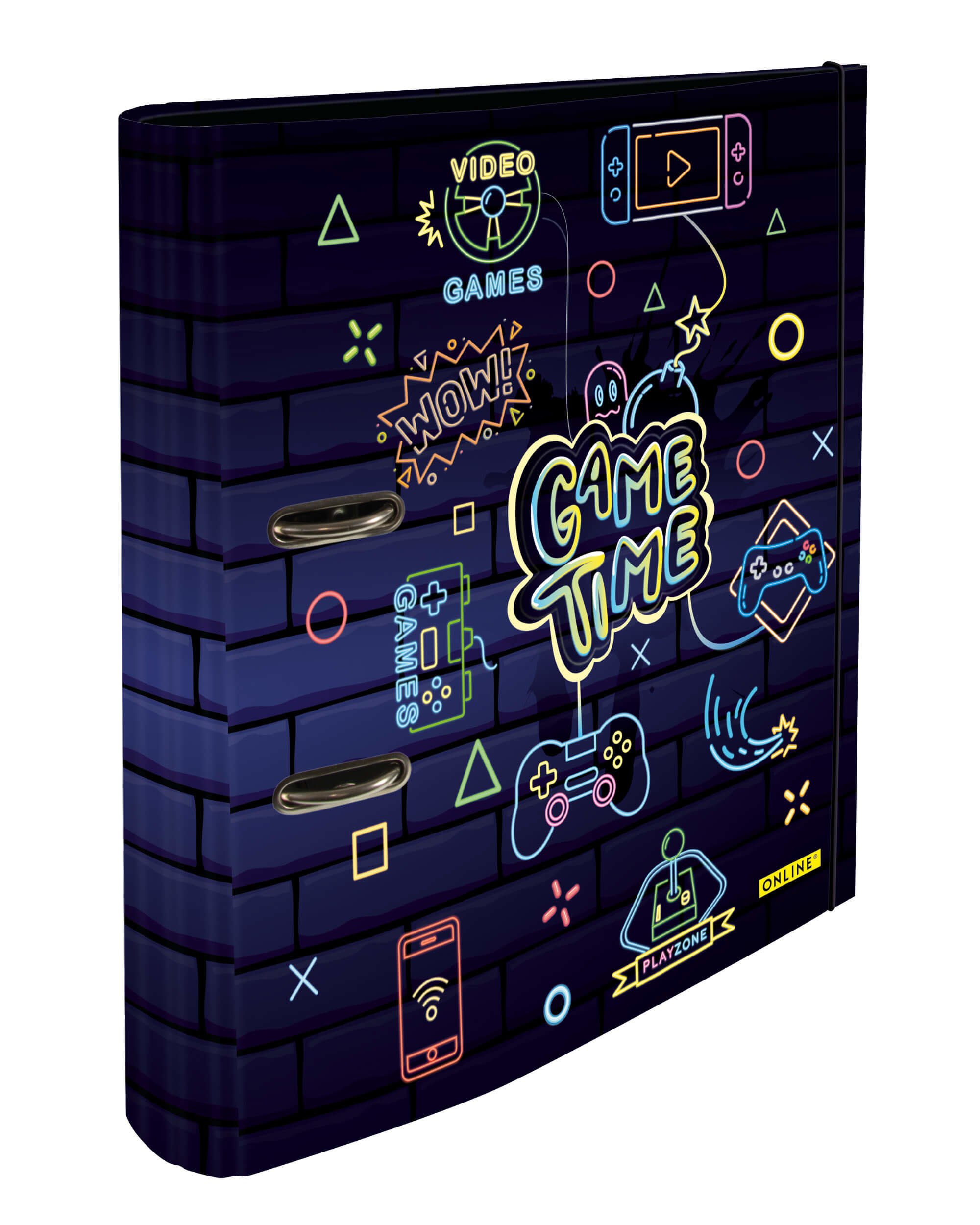 photo ONLINE Raccoglitore Game Time 7cm 10140/6 with elastic A4